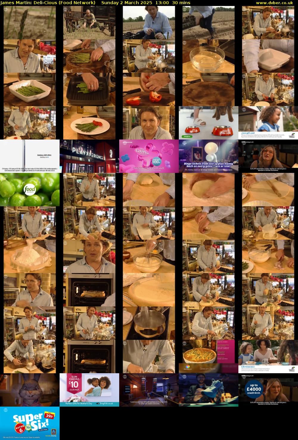 James Martin: Deli-Cious (Food Network) Sunday 2 March 2025 13:00 - 13:30