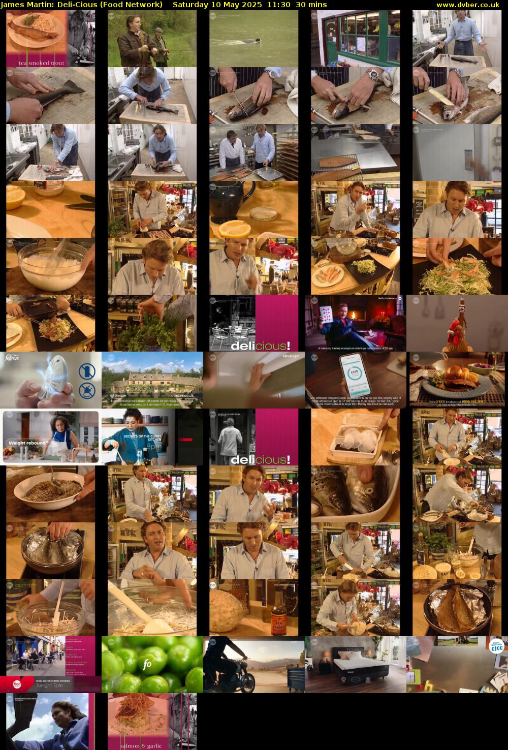 James Martin: Deli-Cious (Food Network) Saturday 10 May 2025 11:30 - 12:00