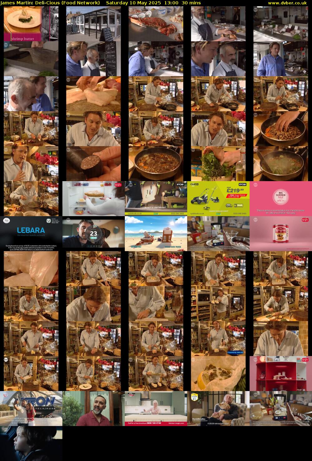 James Martin: Deli-Cious (Food Network) Saturday 10 May 2025 13:00 - 13:30