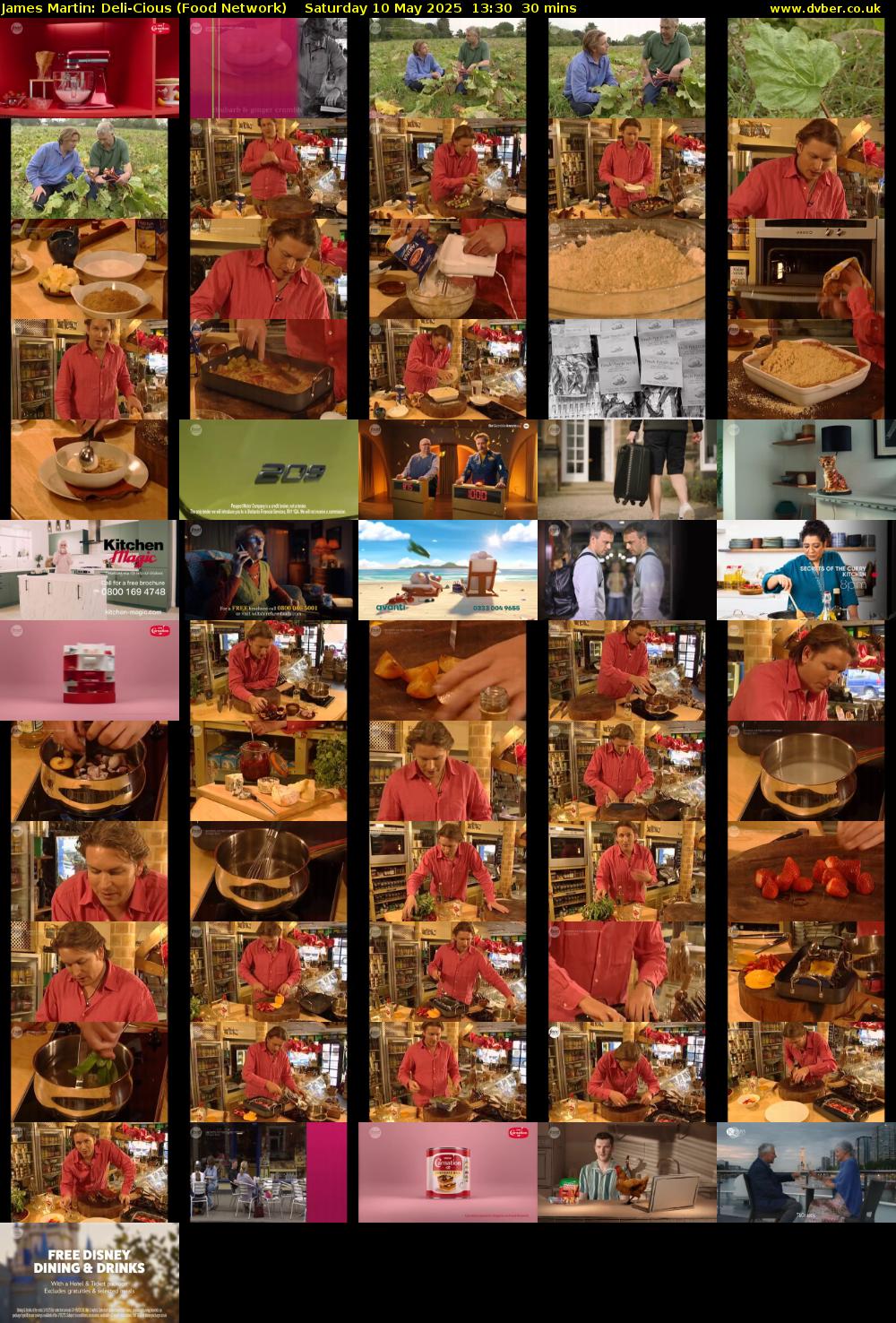James Martin: Deli-Cious (Food Network) Saturday 10 May 2025 13:30 - 14:00
