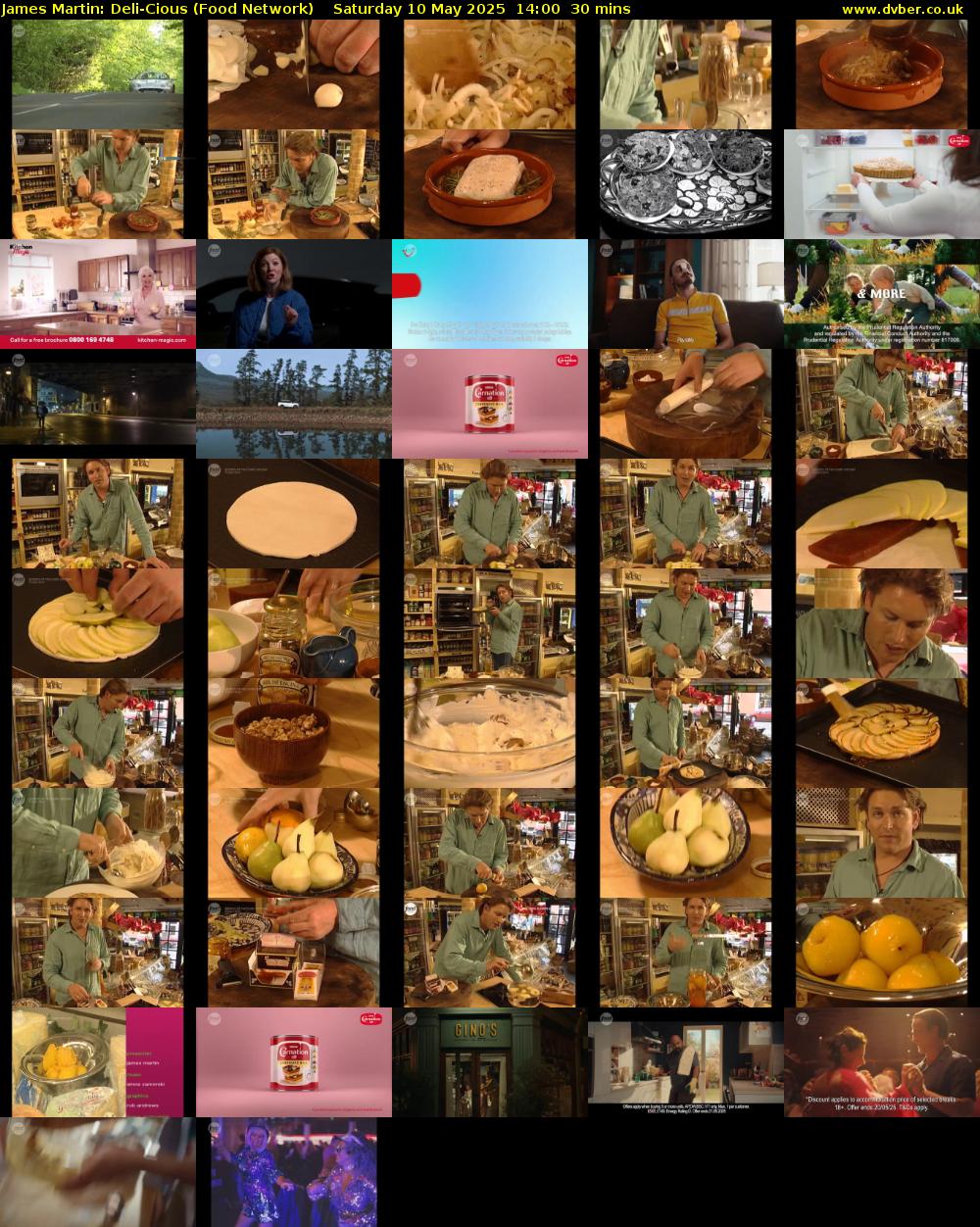 James Martin: Deli-Cious (Food Network) Saturday 10 May 2025 14:00 - 14:30