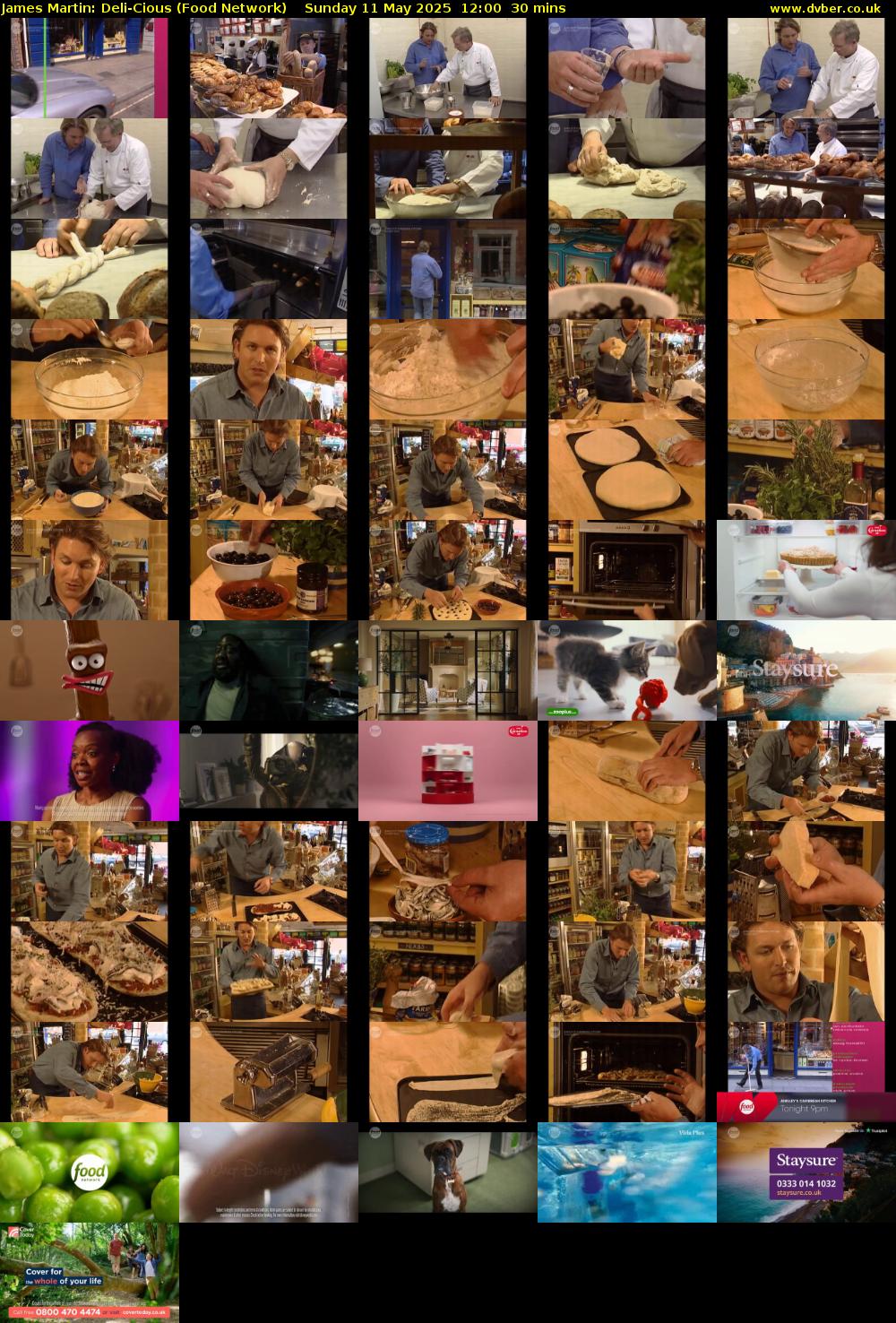 James Martin: Deli-Cious (Food Network) Sunday 11 May 2025 12:00 - 12:30