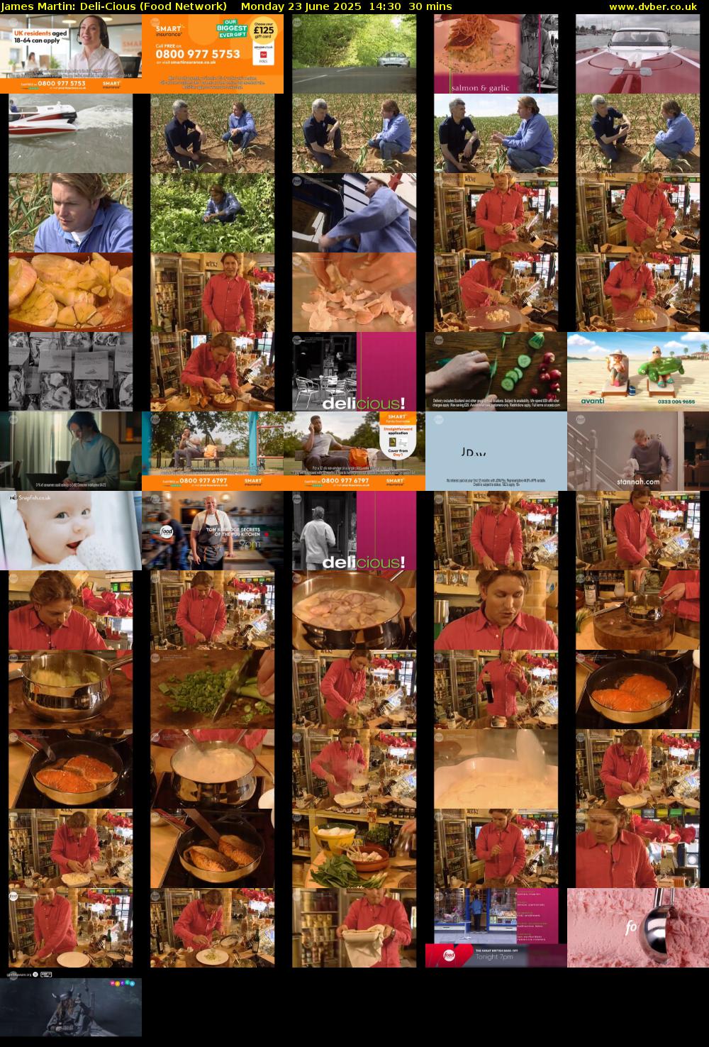 James Martin: Deli-Cious (Food Network) Monday 23 June 2025 14:30 - 15:00