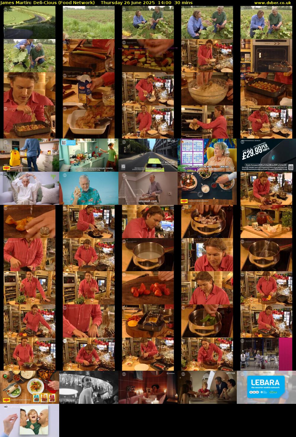 James Martin: Deli-Cious (Food Network) Thursday 26 June 2025 14:00 - 14:30