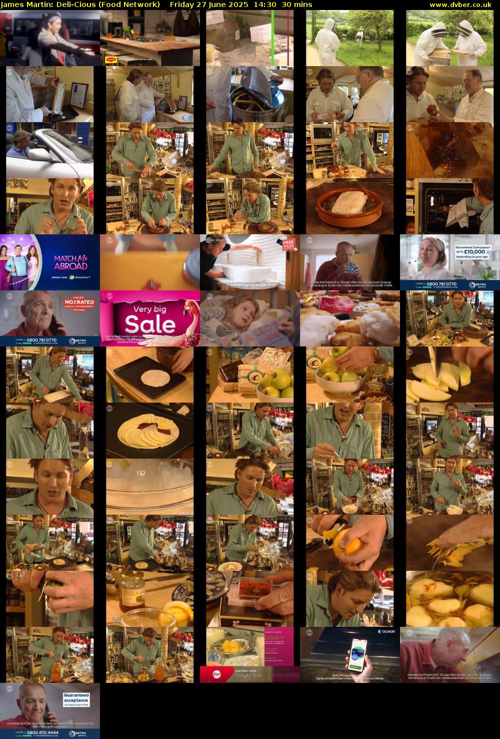 James Martin: Deli-Cious (Food Network) Friday 27 June 2025 14:30 - 15:00