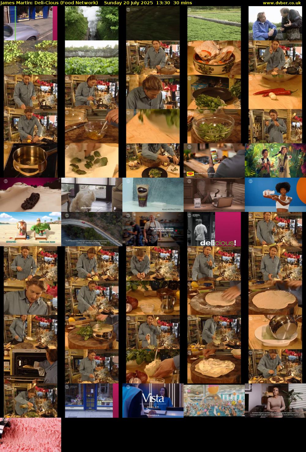 James Martin: Deli-Cious (Food Network) Sunday 20 July 2025 13:30 - 14:00