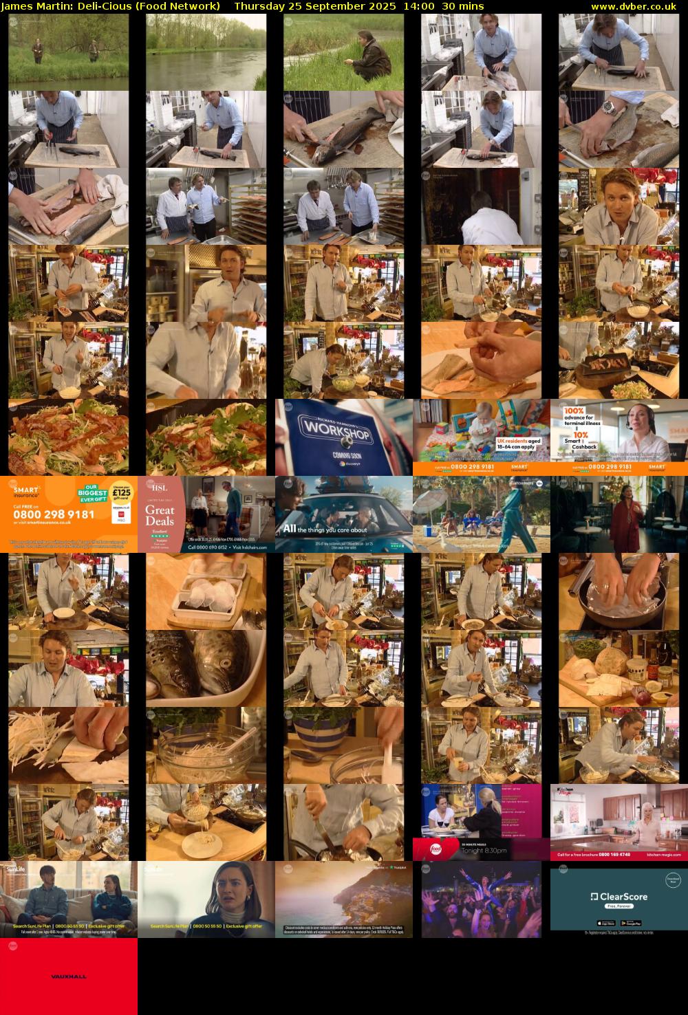 James Martin: Deli-Cious (Food Network) Thursday 25 September 2025 14:00 - 14:30