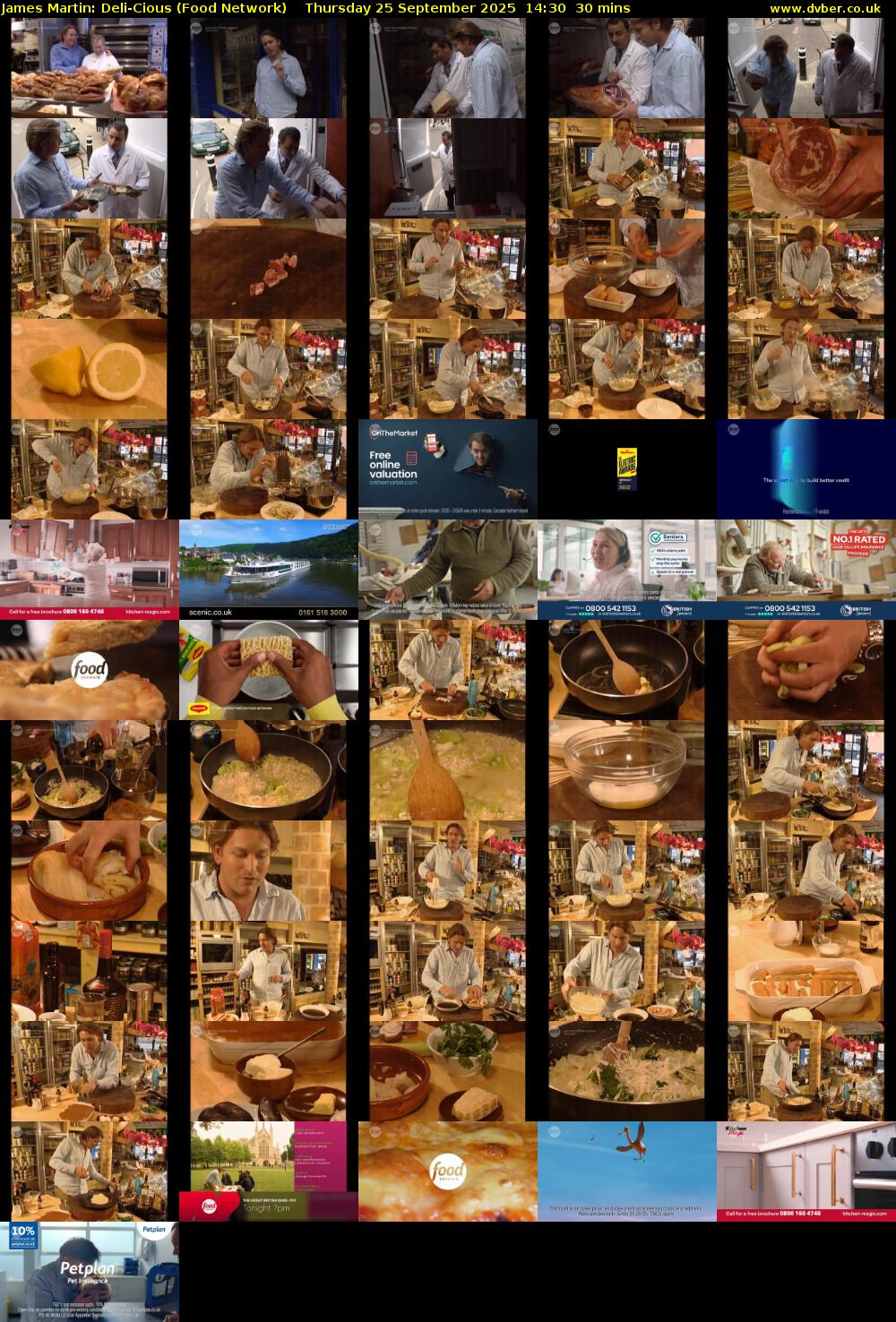 James Martin: Deli-Cious (Food Network) Thursday 25 September 2025 14:30 - 15:00