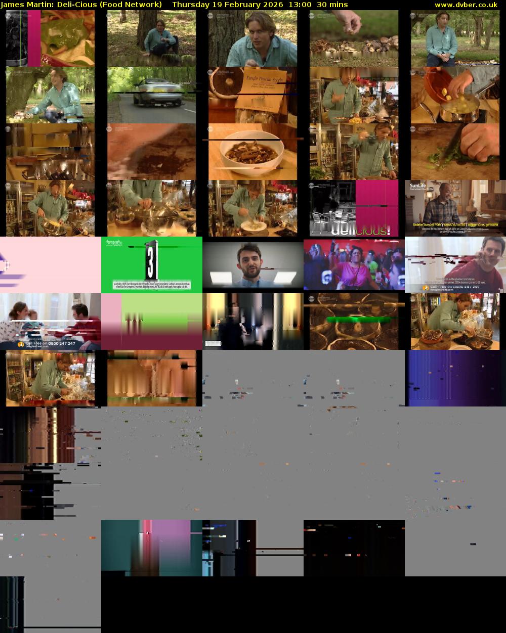 James Martin: Deli-Cious (Food Network) Thursday 19 February 2026 13:00 - 13:30