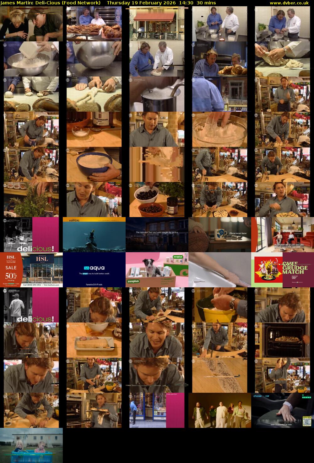 James Martin: Deli-Cious (Food Network) Thursday 19 February 2026 14:30 - 15:00