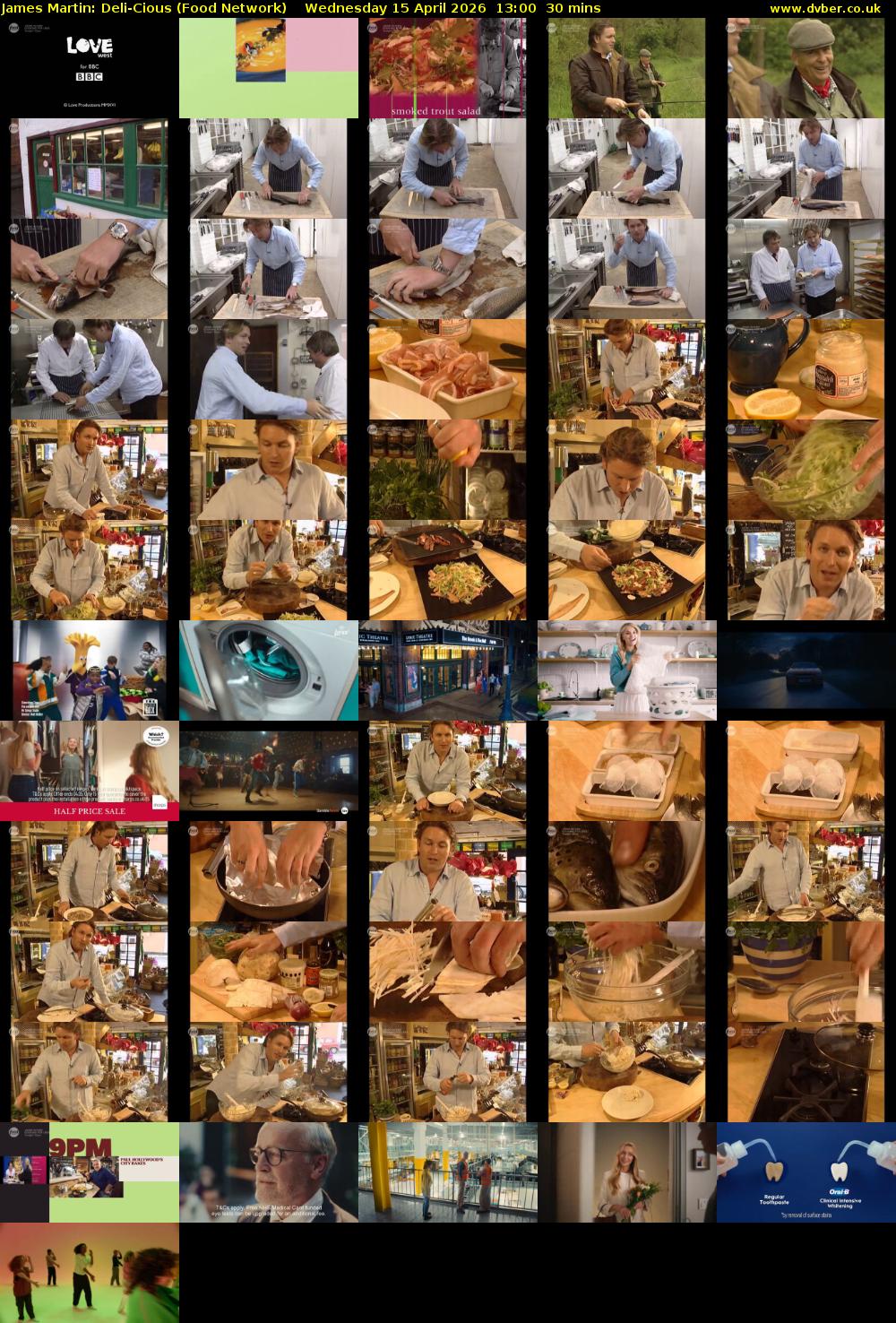 James Martin: Deli-Cious (Food Network) Wednesday 15 April 2026 13:00 - 13:30