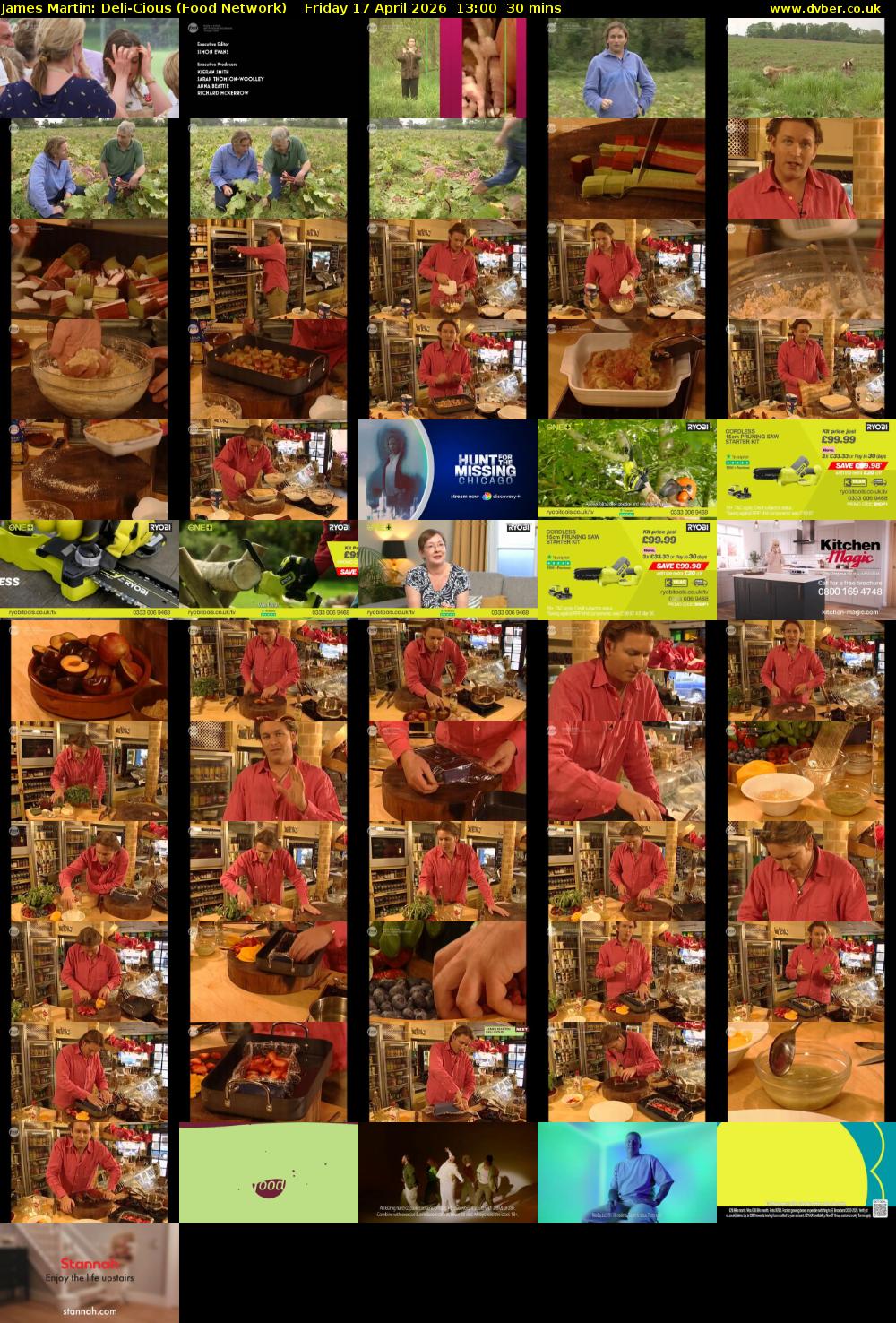 James Martin: Deli-Cious (Food Network) Friday 17 April 2026 13:00 - 13:30