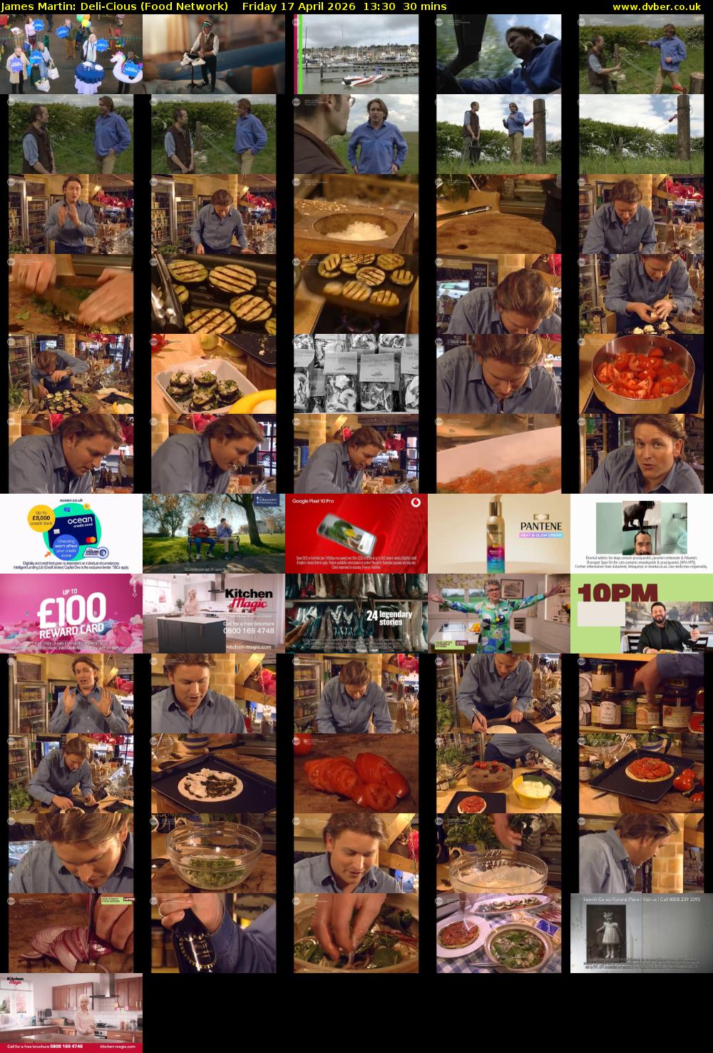James Martin: Deli-Cious (Food Network) Friday 17 April 2026 13:30 - 14:00
