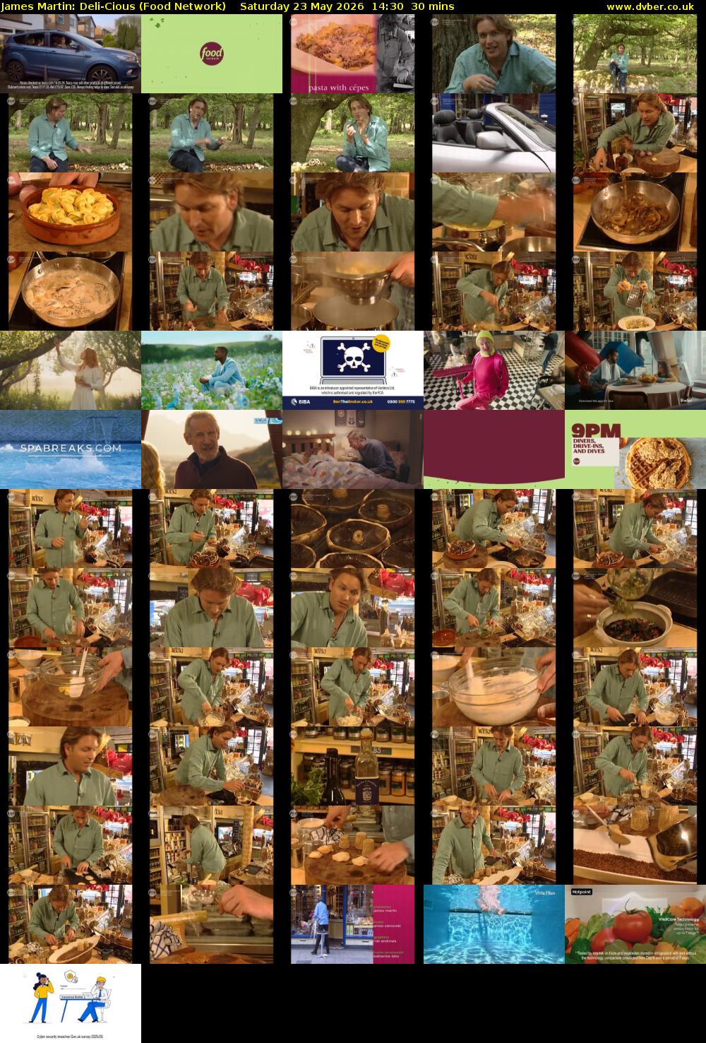 James Martin: Deli-Cious (Food Network) Saturday 23 May 2026 14:30 - 15:00