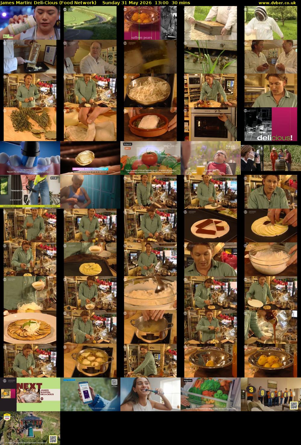 James Martin: Deli-Cious (Food Network) Sunday 31 May 2026 13:00 - 13:30