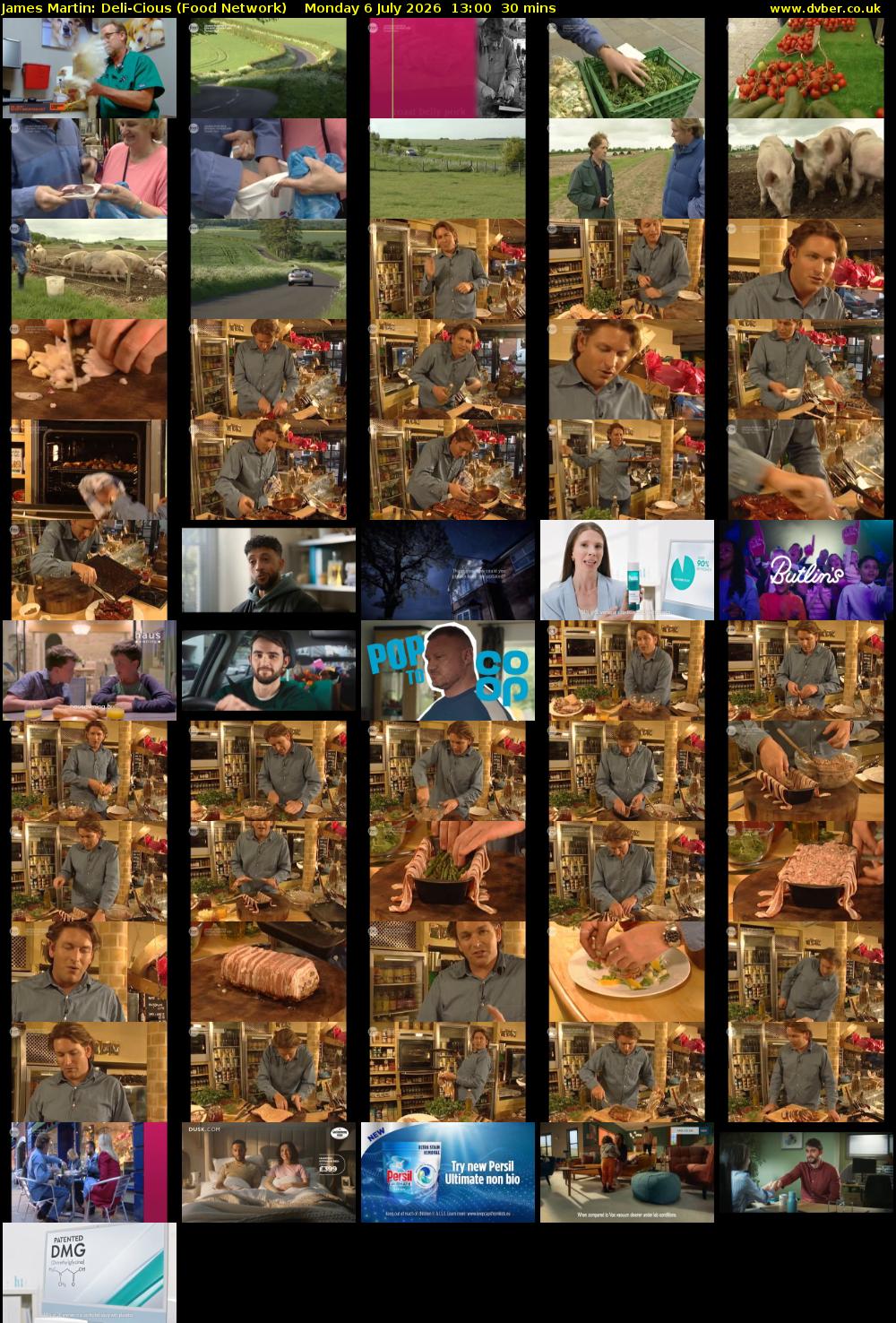 James Martin: Deli-Cious (Food Network) Monday 6 July 2026 13:00 - 13:30