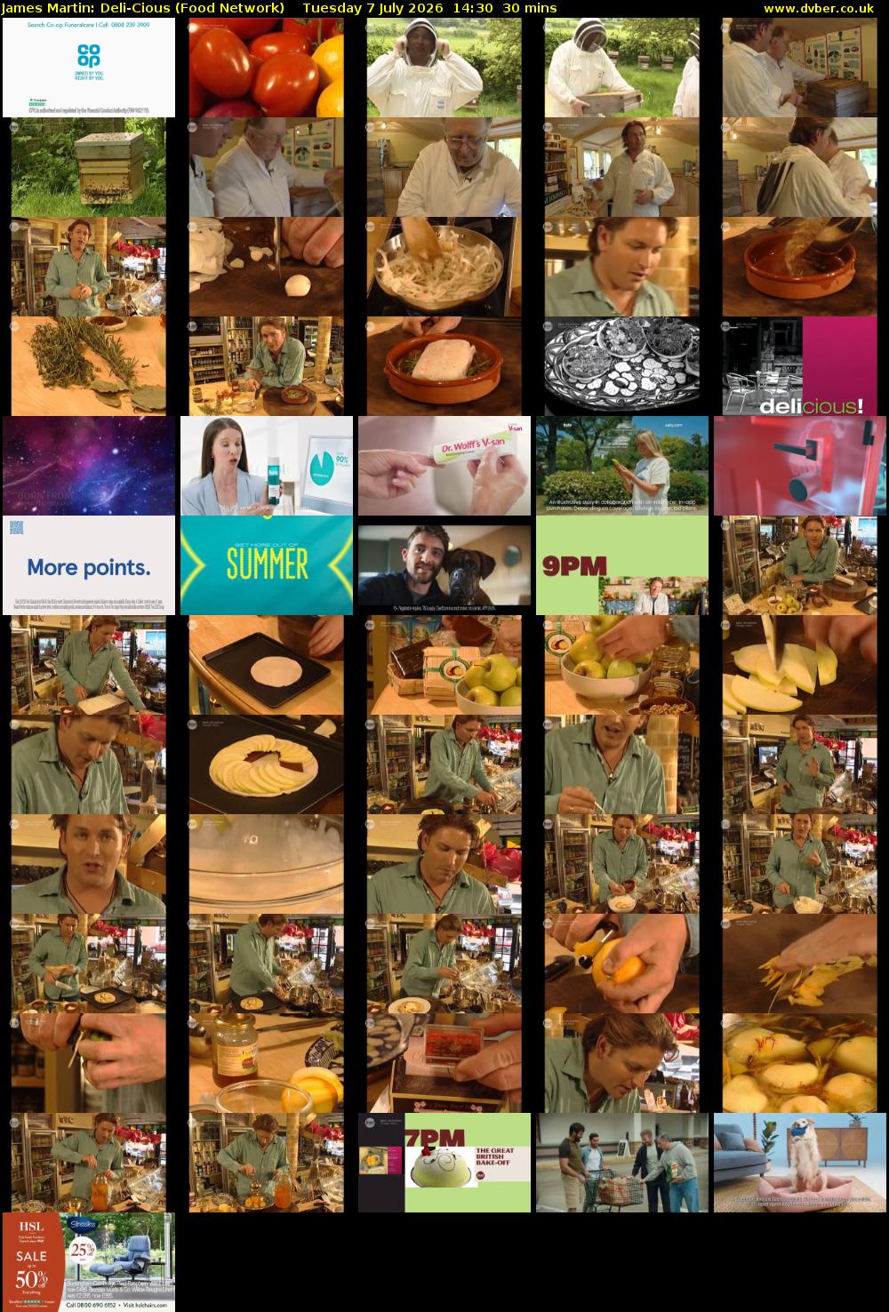 James Martin: Deli-Cious (Food Network) Tuesday 7 July 2026 14:30 - 15:00