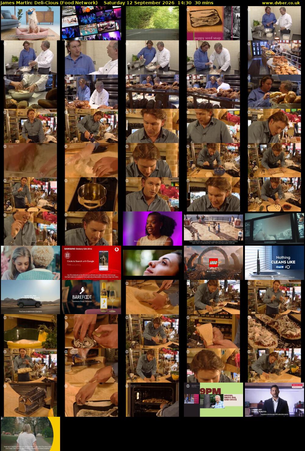 James Martin: Deli-Cious (Food Network) Saturday 12 September 2026 14:30 - 15:00