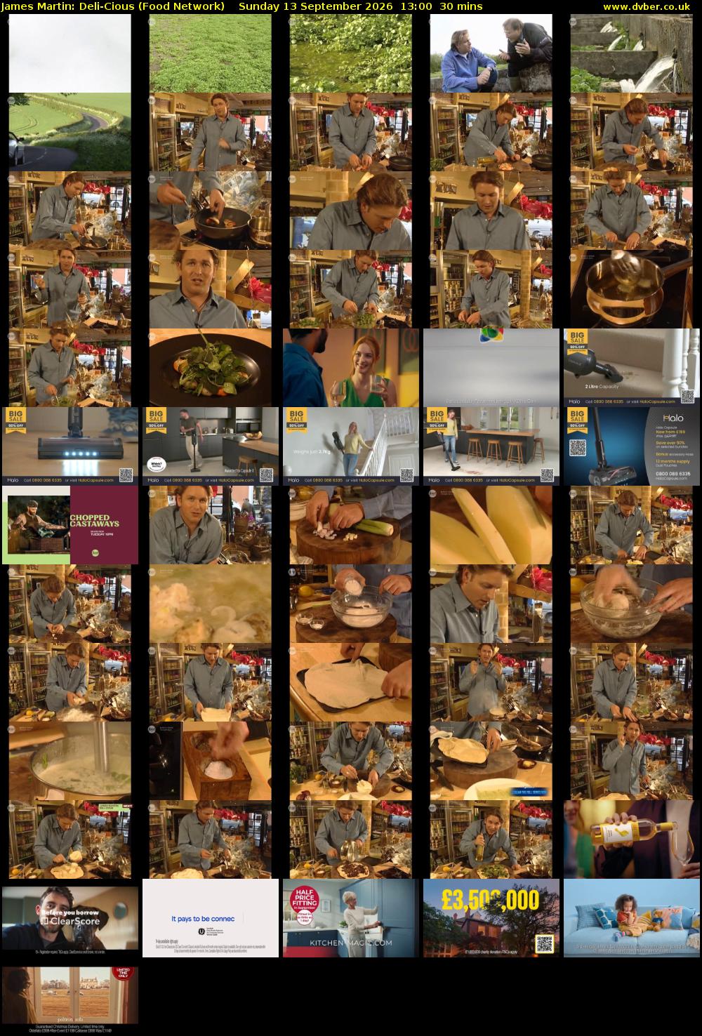 James Martin: Deli-Cious (Food Network) Sunday 13 September 2026 13:00 - 13:30
