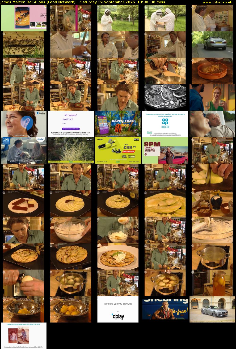 James Martin: Deli-Cious (Food Network) Saturday 19 September 2026 13:30 - 14:00