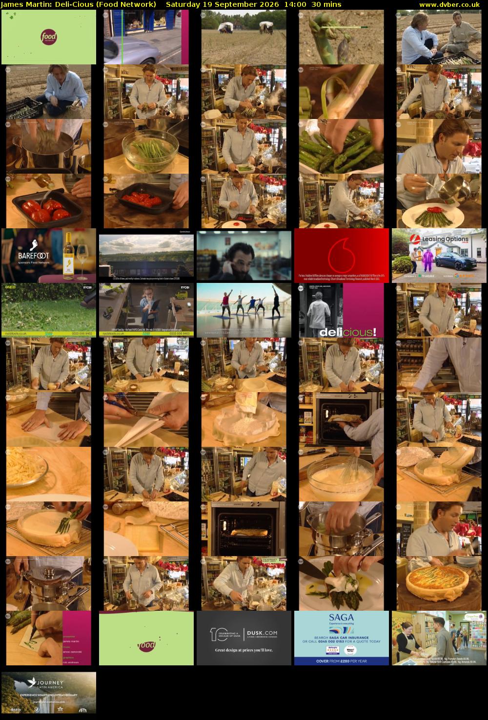 James Martin: Deli-Cious (Food Network) Saturday 19 September 2026 14:00 - 14:30
