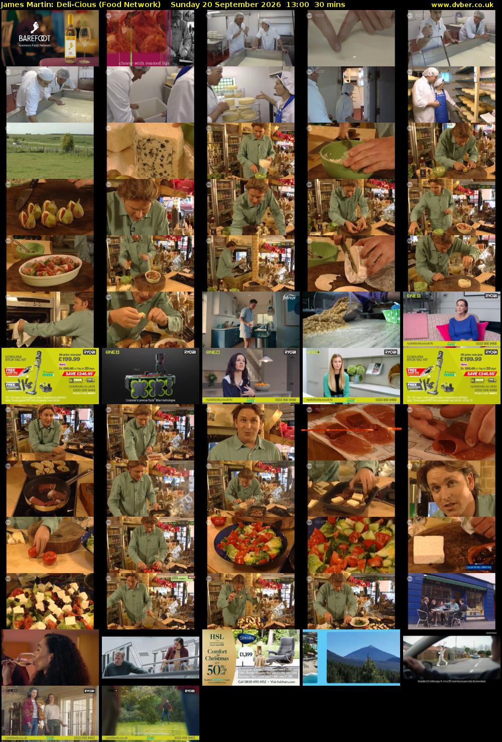James Martin: Deli-Cious (Food Network) Sunday 20 September 2026 13:00 - 13:30