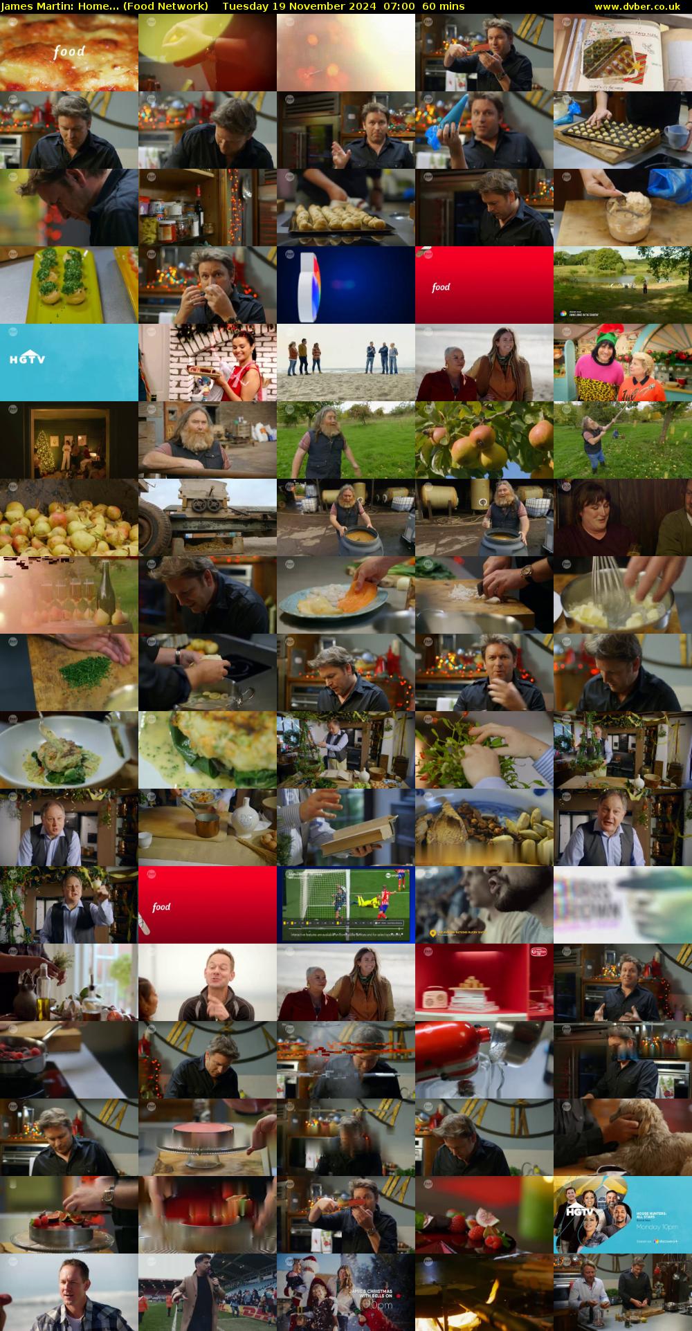 James Martin: Home... (Food Network) Tuesday 19 November 2024 07:00 - 08:00
