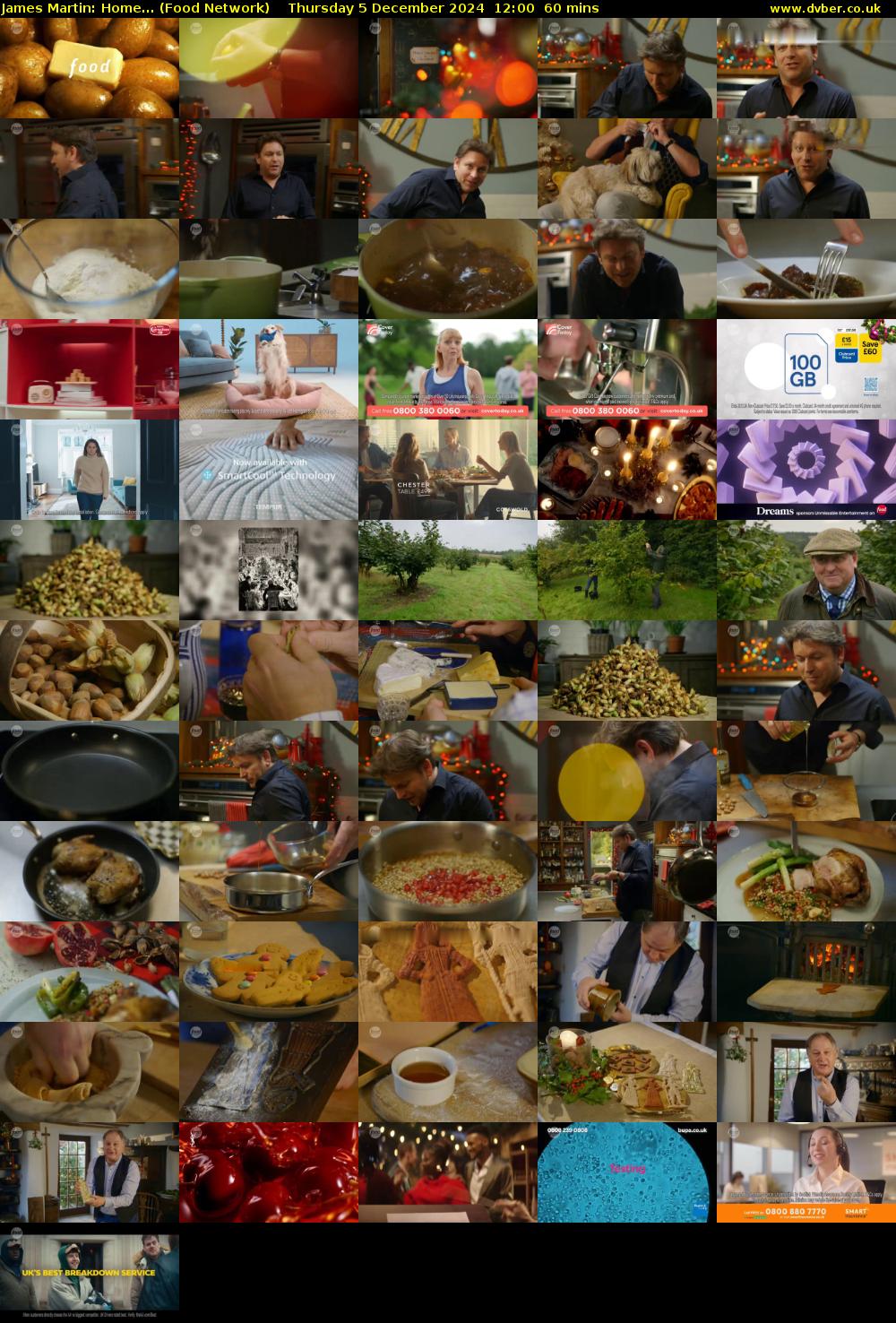 James Martin: Home... (Food Network) Thursday 5 December 2024 12:00 - 13:00