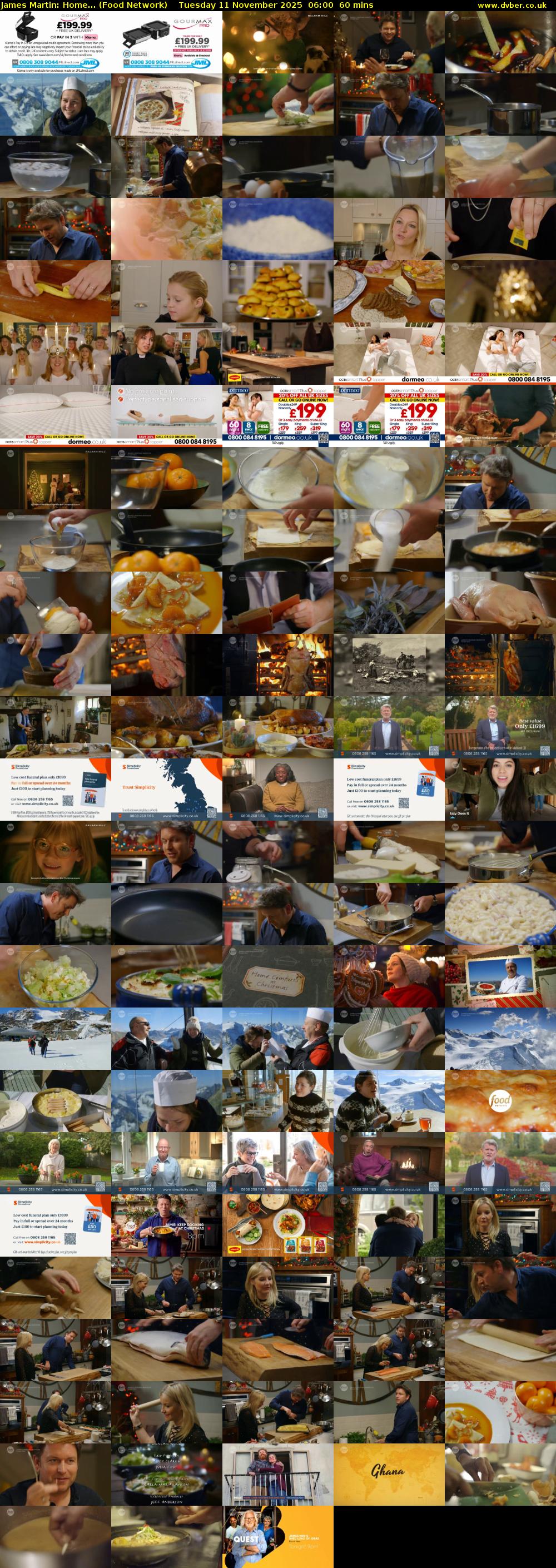 James Martin: Home... (Food Network) Tuesday 11 November 2025 06:00 - 07:00