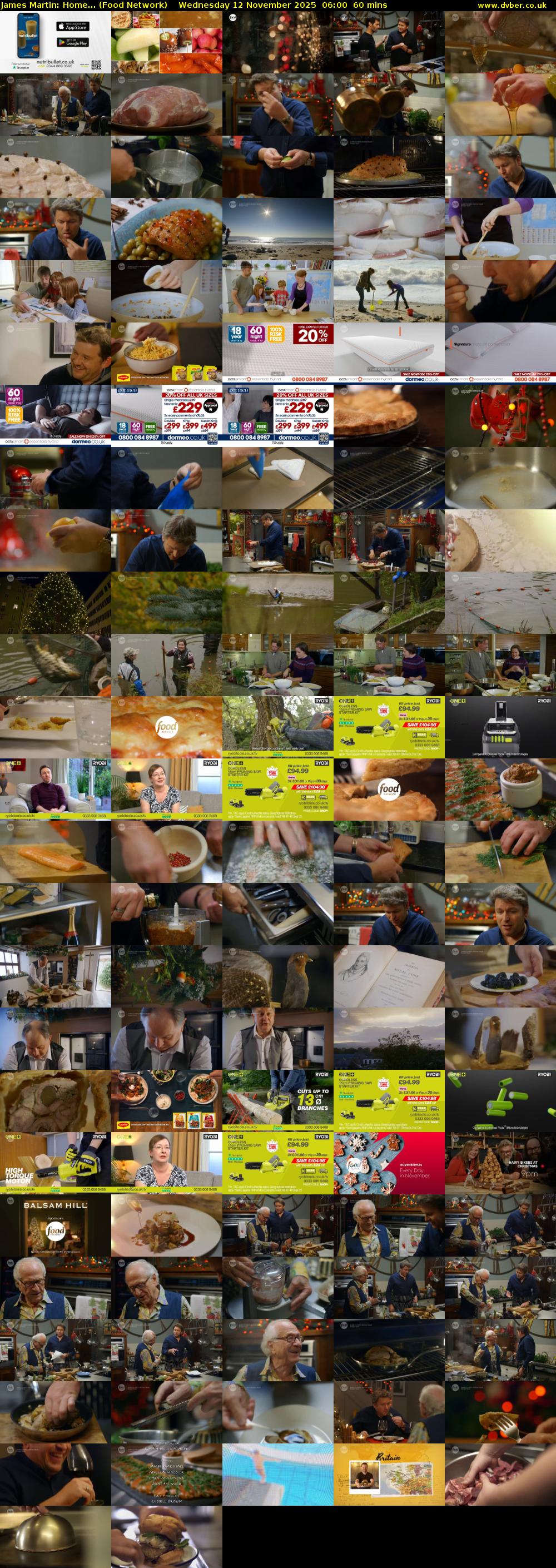 James Martin: Home... (Food Network) Wednesday 12 November 2025 06:00 - 07:00