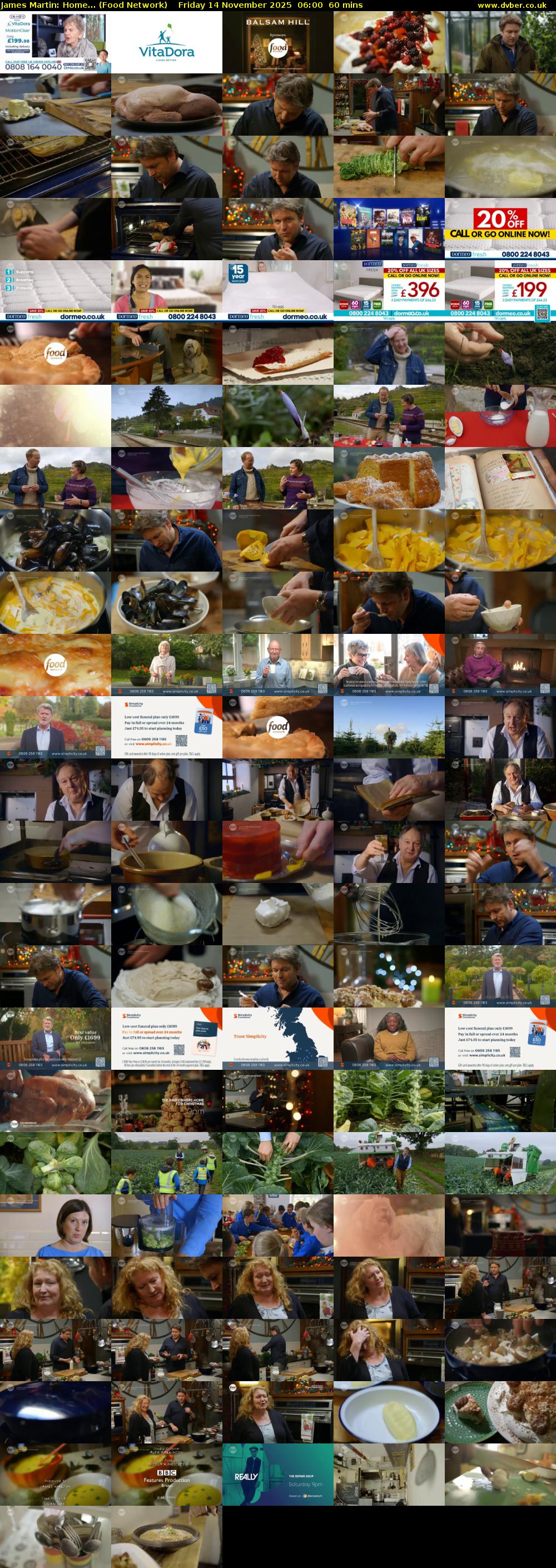 James Martin: Home... (Food Network) Friday 14 November 2025 06:00 - 07:00