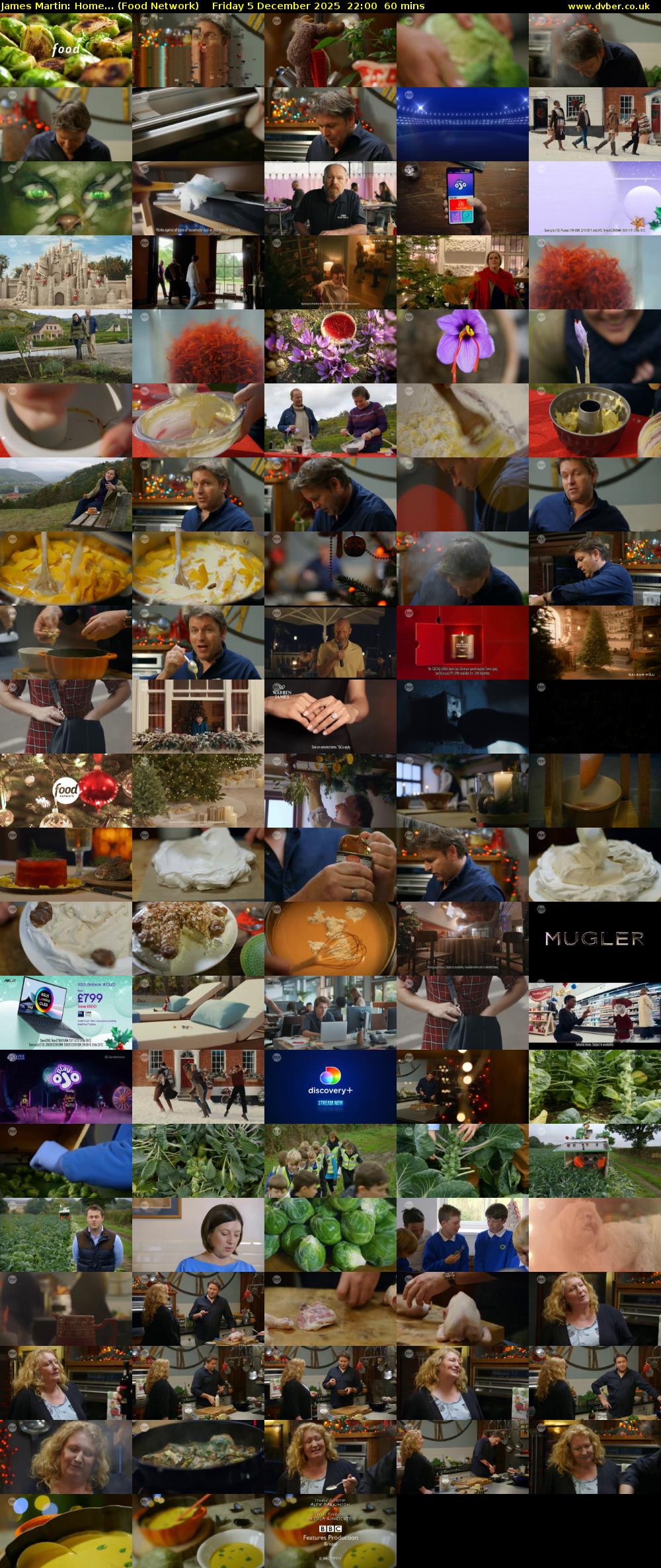 James Martin: Home... (Food Network) Friday 5 December 2025 22:00 - 23:00