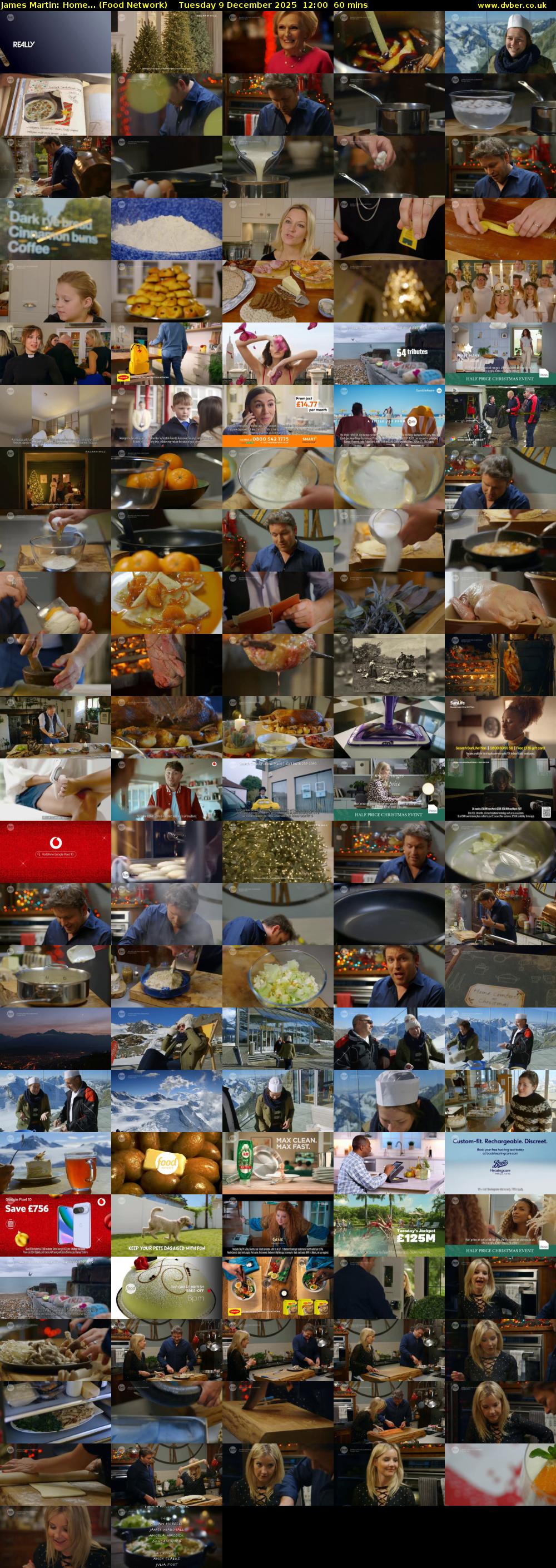 James Martin: Home... (Food Network) Tuesday 9 December 2025 12:00 - 13:00