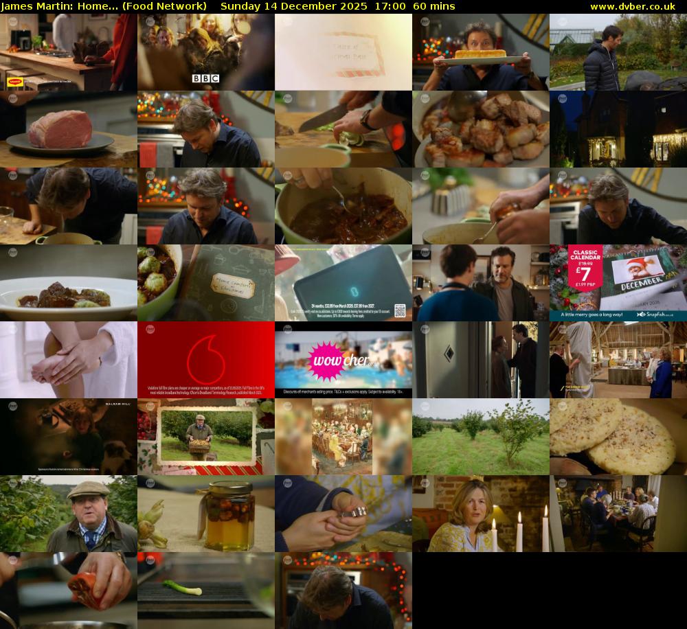 James Martin: Home... (Food Network) Sunday 14 December 2025 17:00 - 18:00