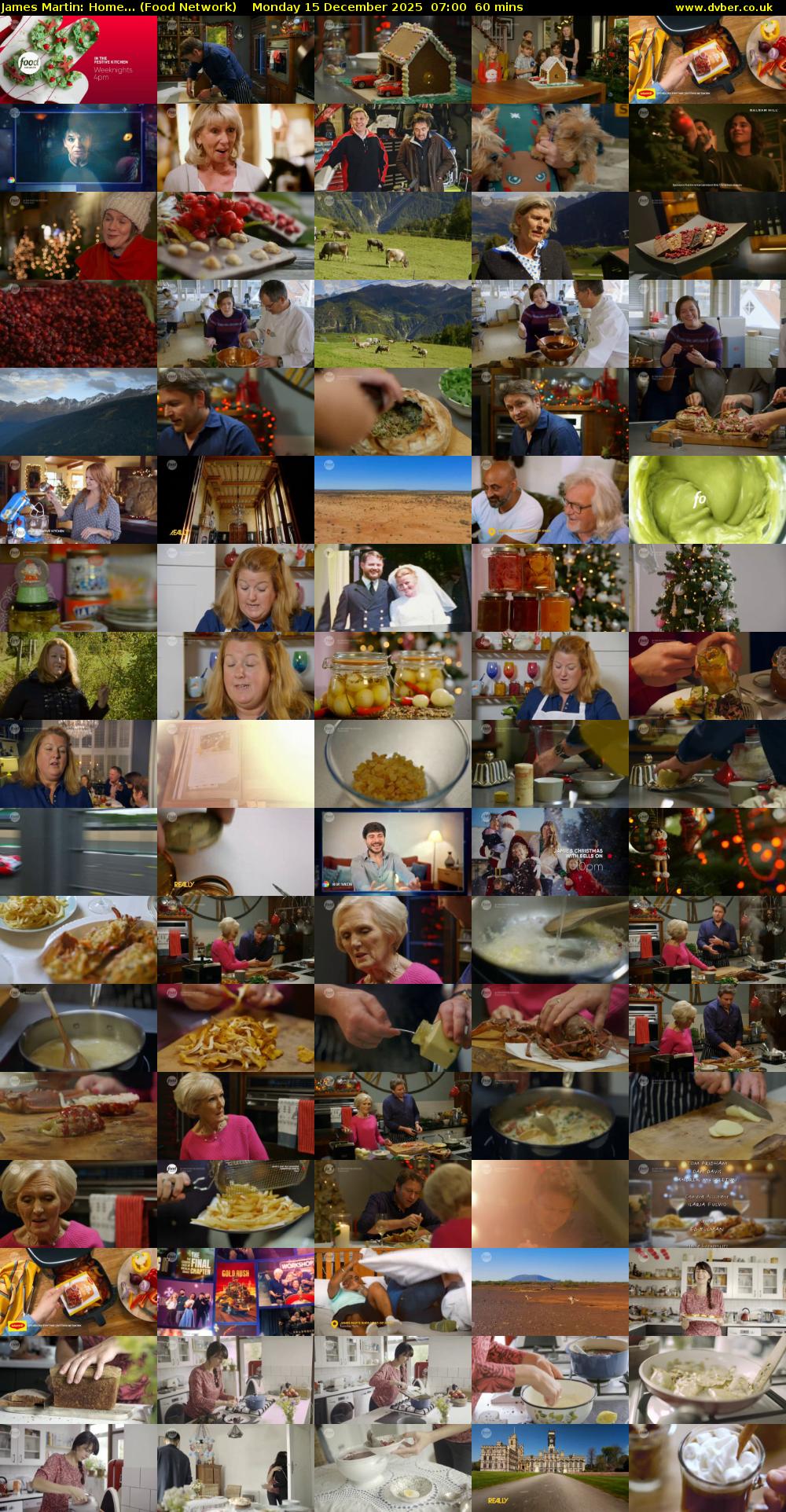 James Martin: Home... (Food Network) Monday 15 December 2025 07:00 - 08:00