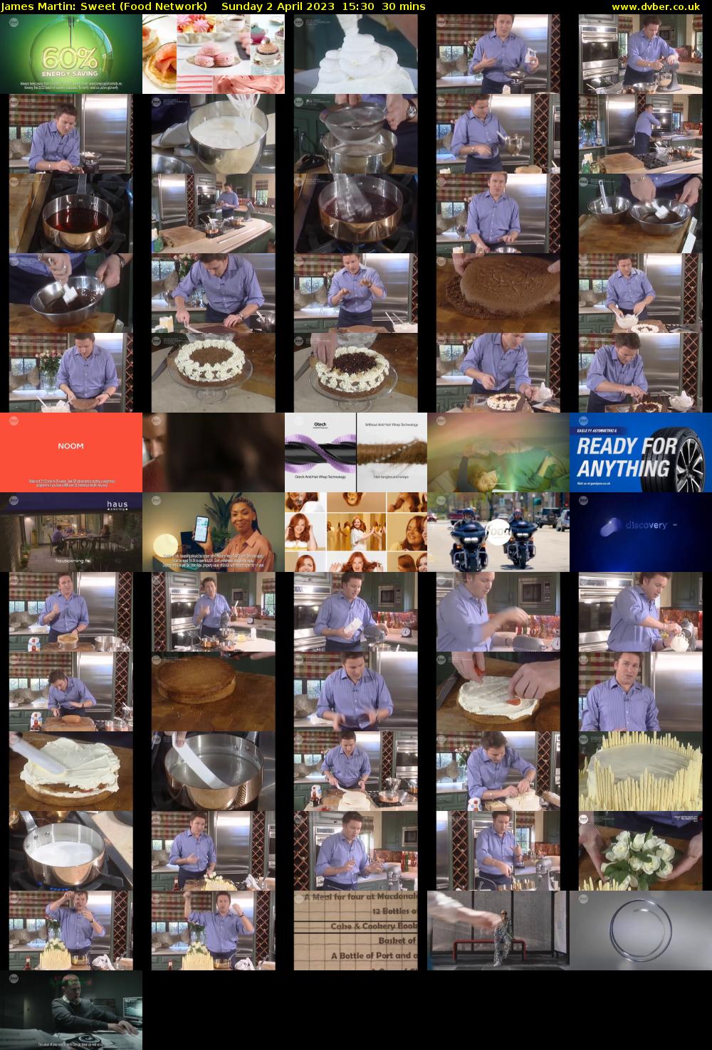 James Martin: Sweet (Food Network) Sunday 2 April 2023 15:30 - 16:00