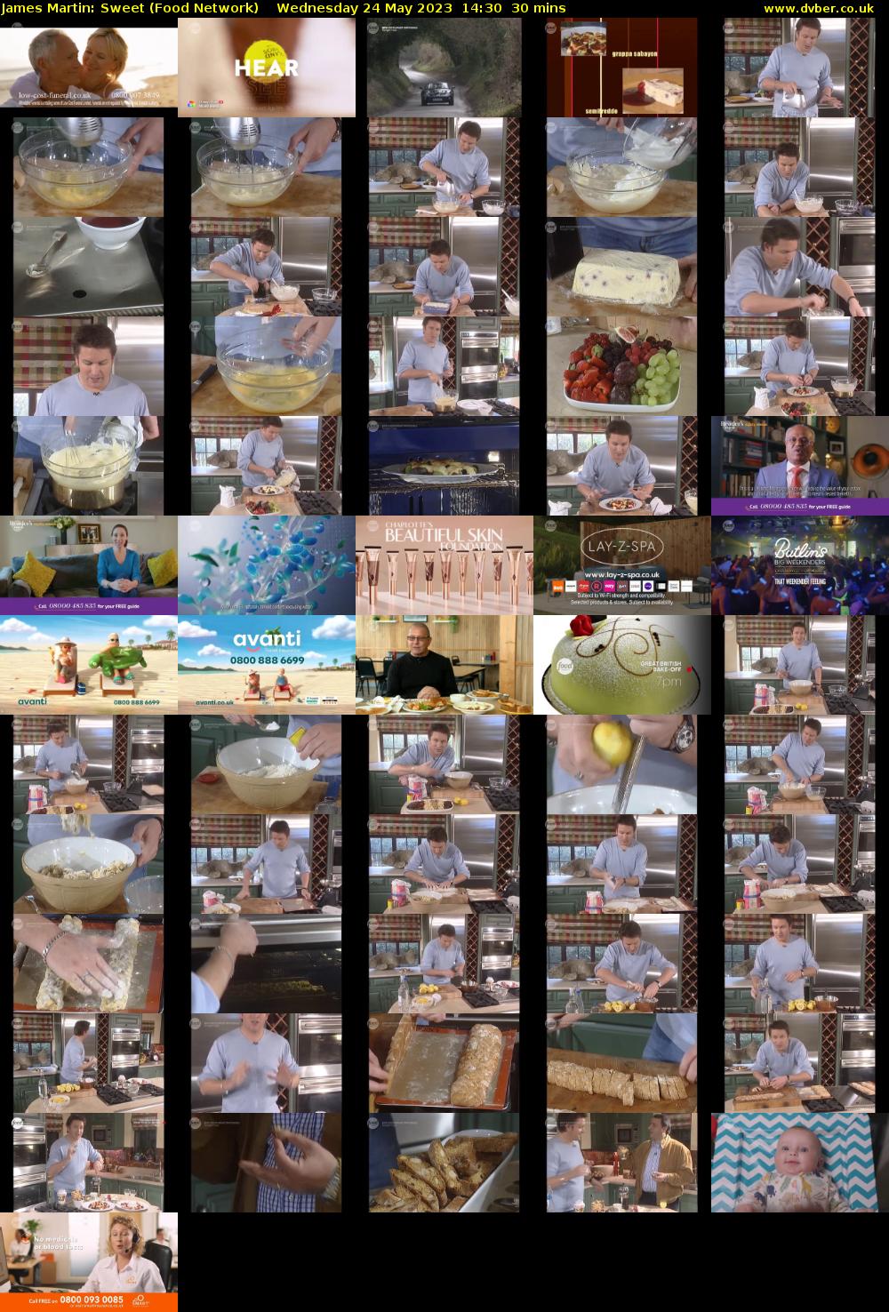 James Martin: Sweet (Food Network) Wednesday 24 May 2023 14:30 - 15:00
