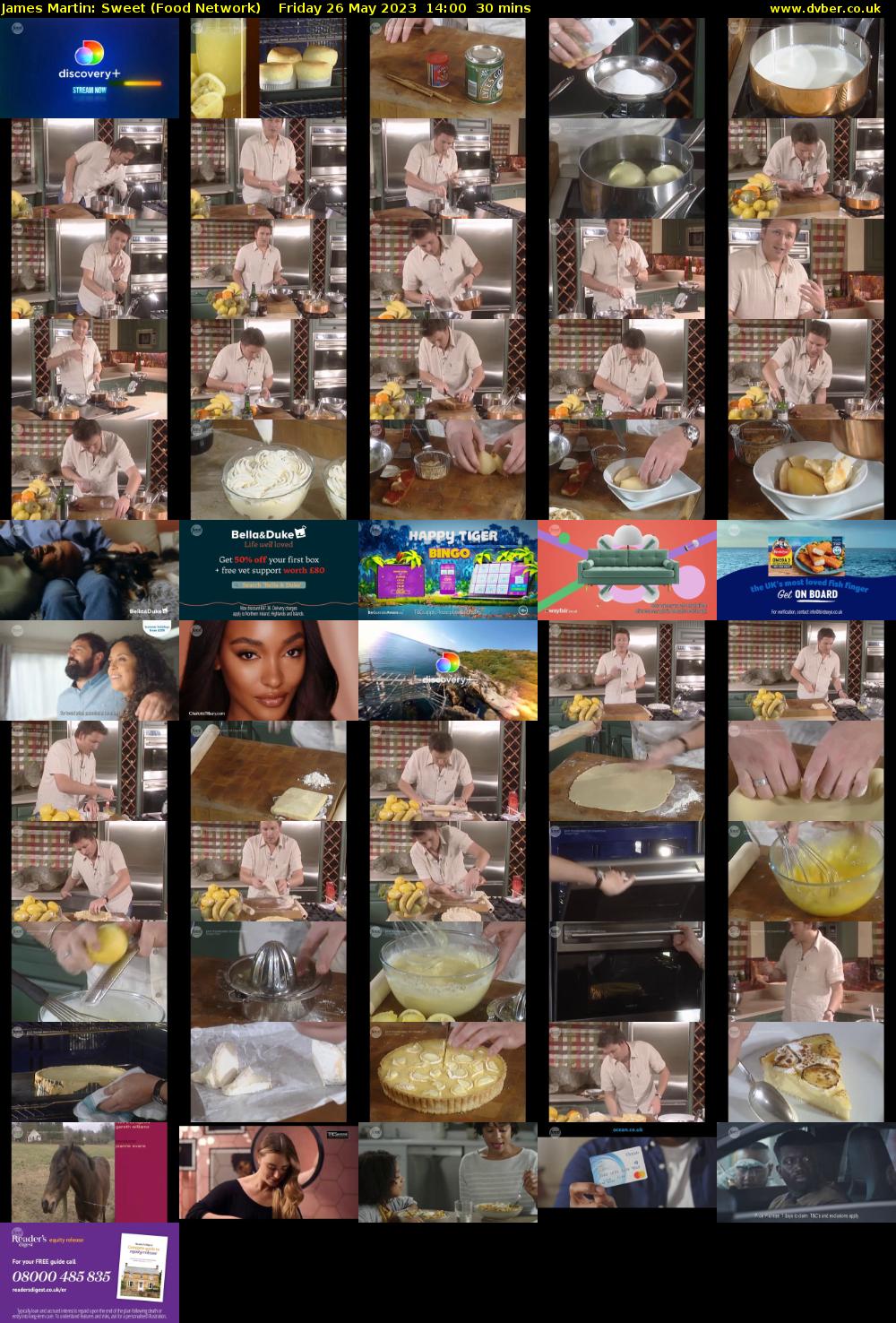 James Martin: Sweet (Food Network) Friday 26 May 2023 14:00 - 14:30
