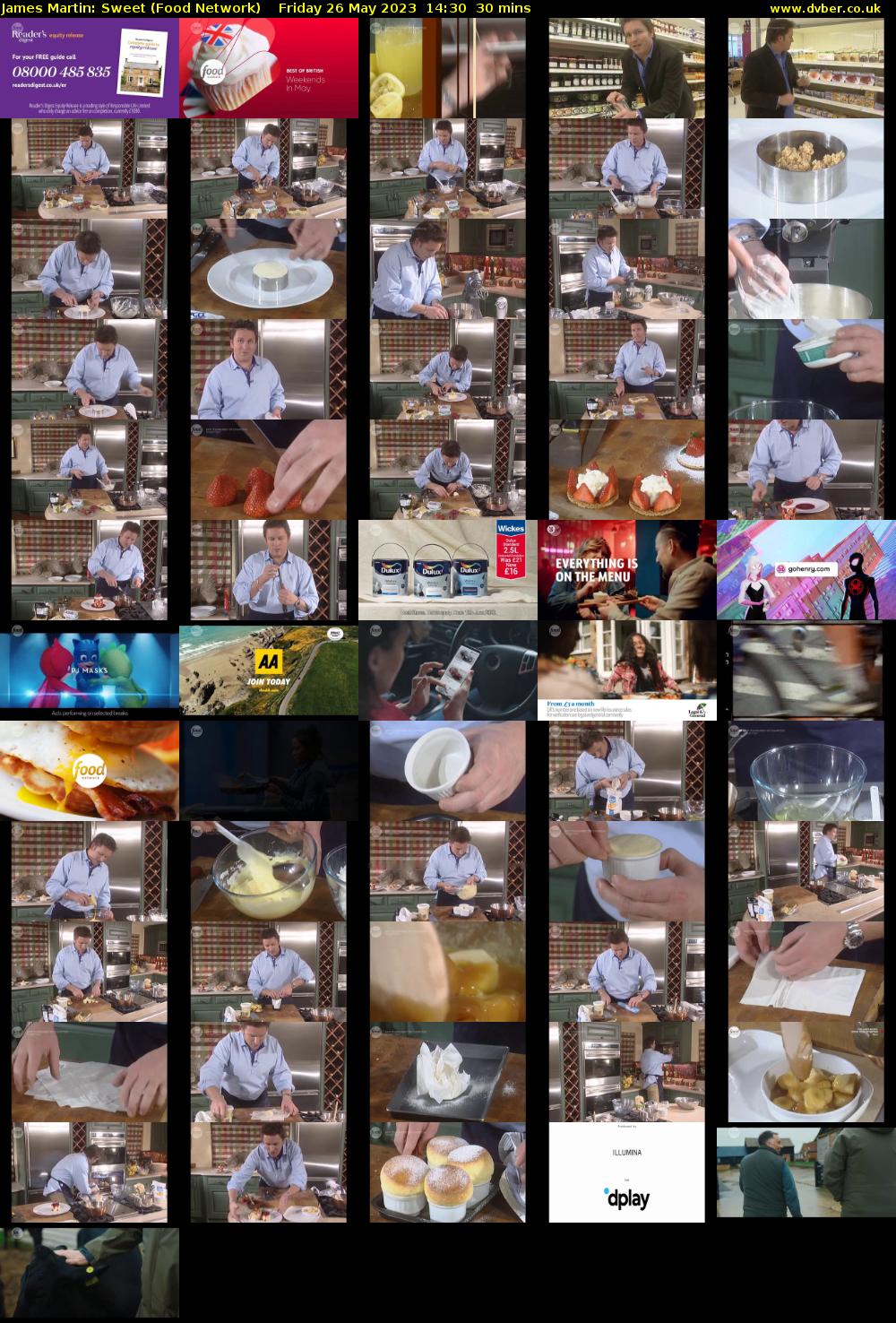 James Martin: Sweet (Food Network) Friday 26 May 2023 14:30 - 15:00
