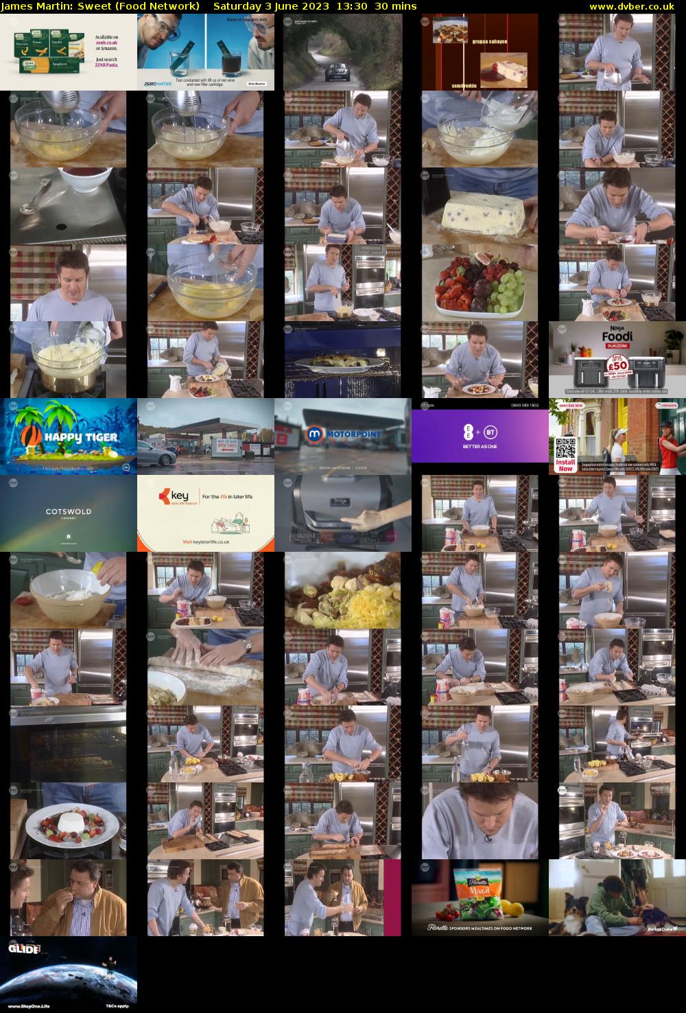 James Martin: Sweet (Food Network) Saturday 3 June 2023 13:30 - 14:00