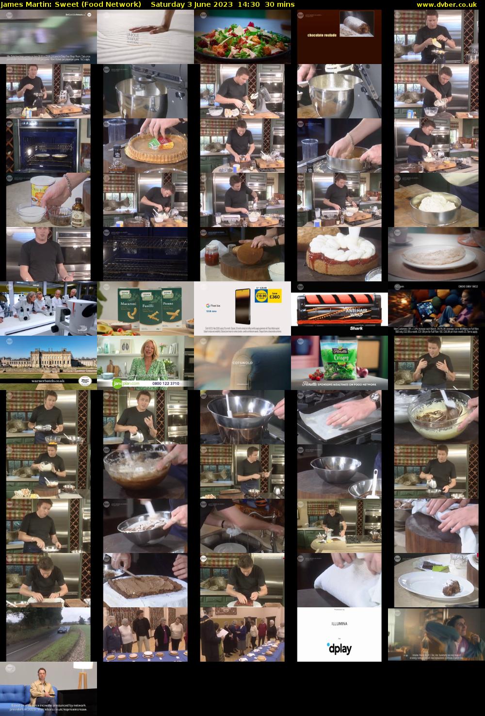 James Martin: Sweet (Food Network) Saturday 3 June 2023 14:30 - 15:00
