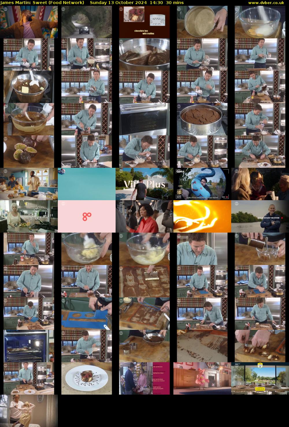 James Martin: Sweet (Food Network) Sunday 13 October 2024 14:30 - 15:00