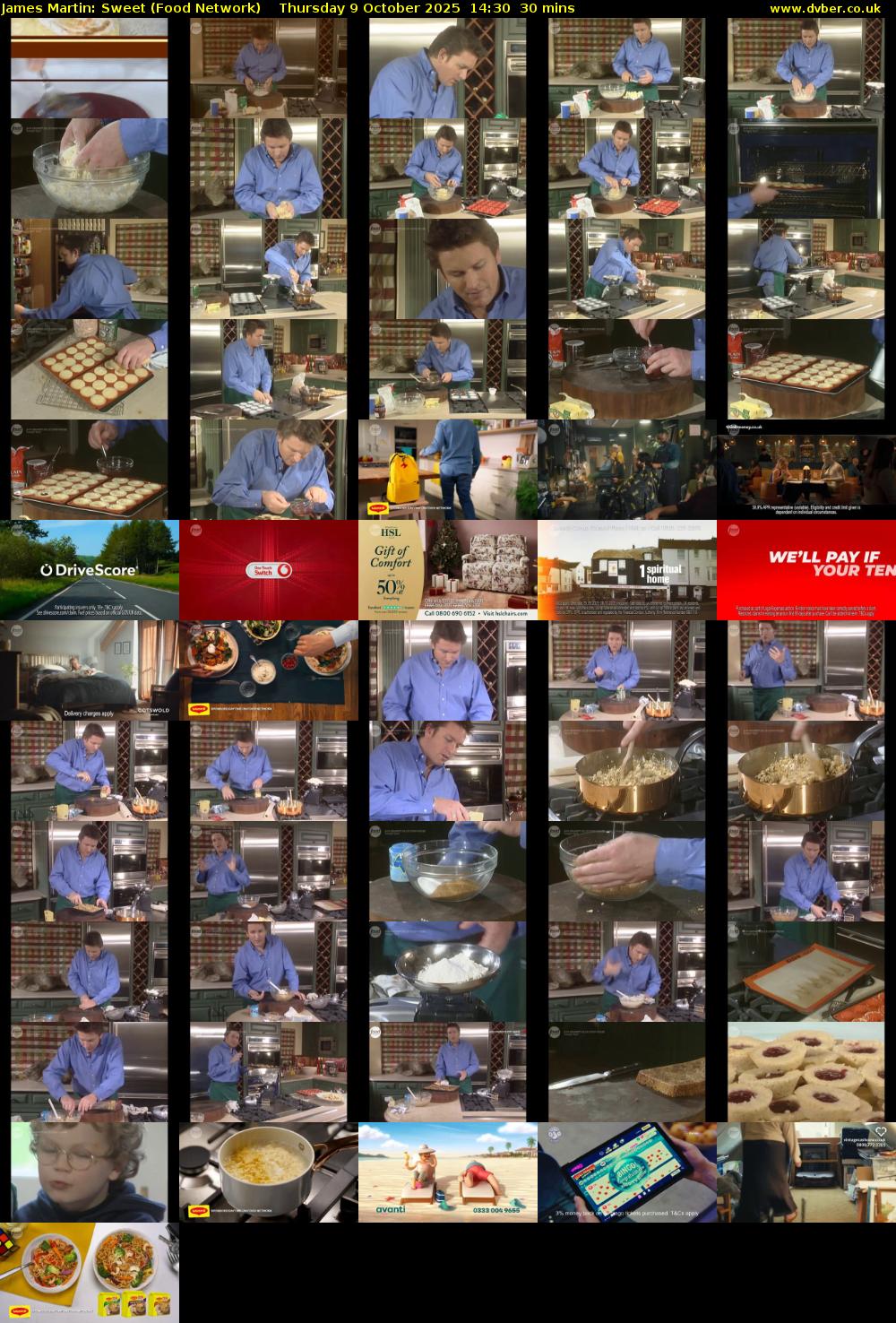 James Martin: Sweet (Food Network) Thursday 9 October 2025 14:30 - 15:00