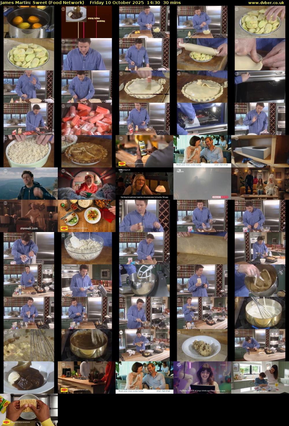 James Martin: Sweet (Food Network) Friday 10 October 2025 14:30 - 15:00
