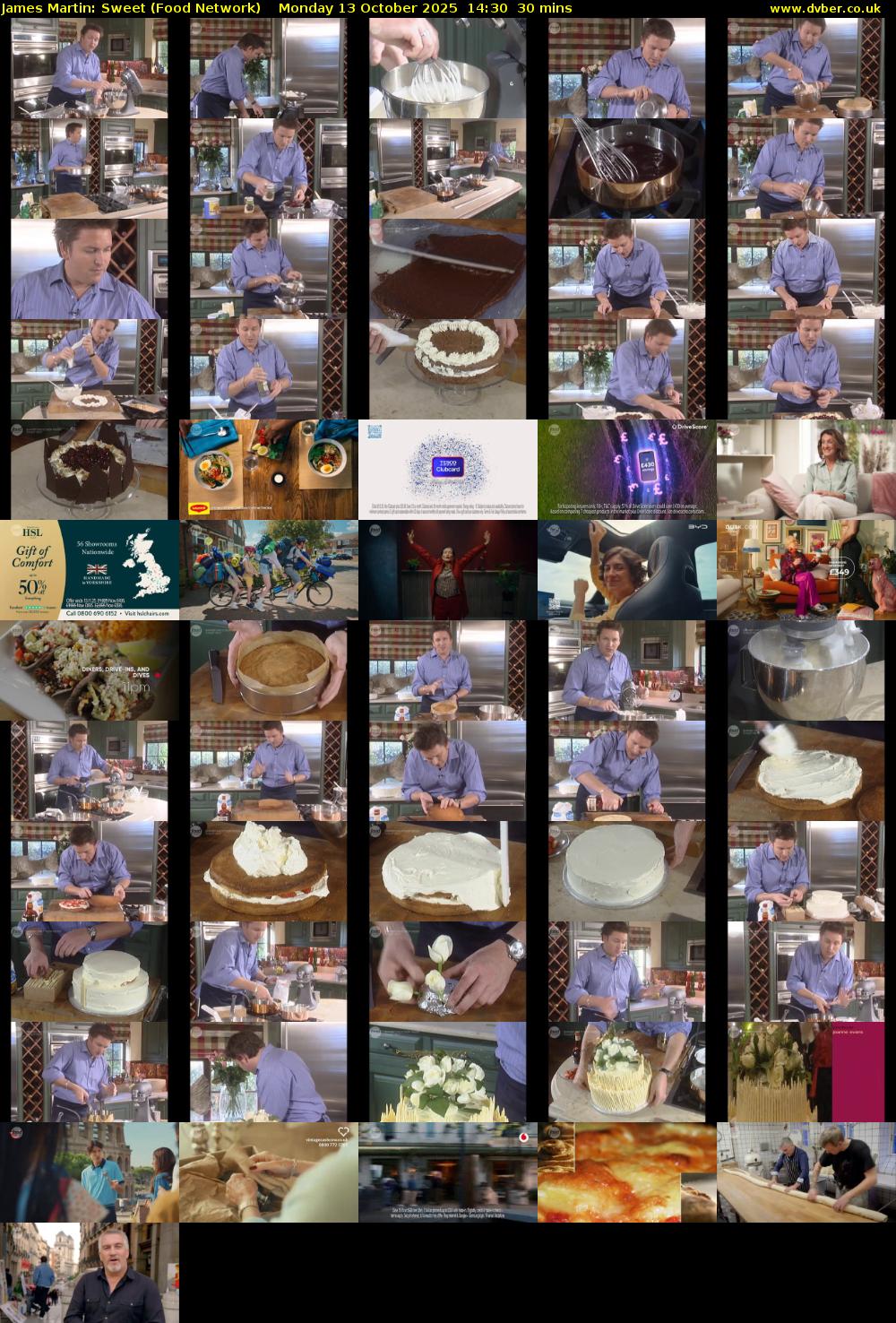 James Martin: Sweet (Food Network) Monday 13 October 2025 14:30 - 15:00