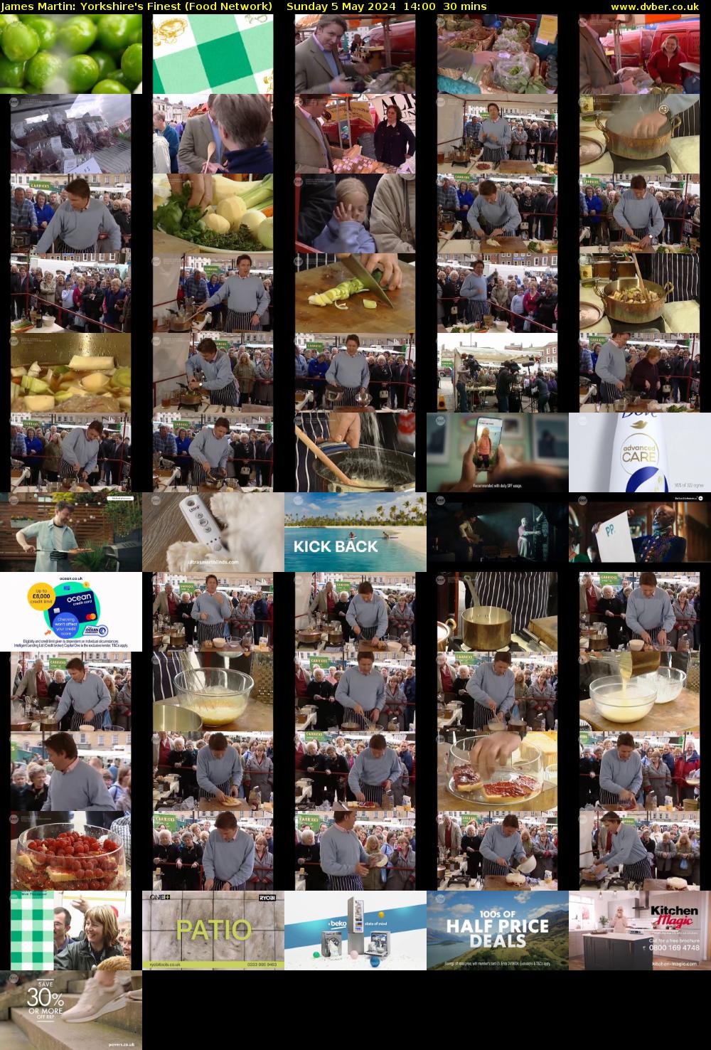 James Martin: Yorkshire's Finest (Food Network) Sunday 5 May 2024 14:00 - 14:30