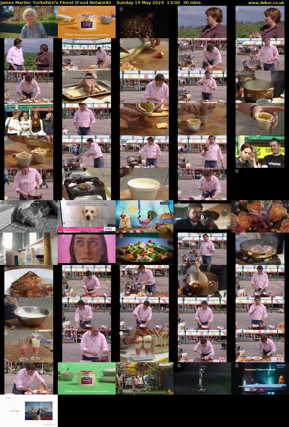 James Martin: Yorkshire's Finest (Food Network) Sunday 19 May 2024 13:00 - 13:30