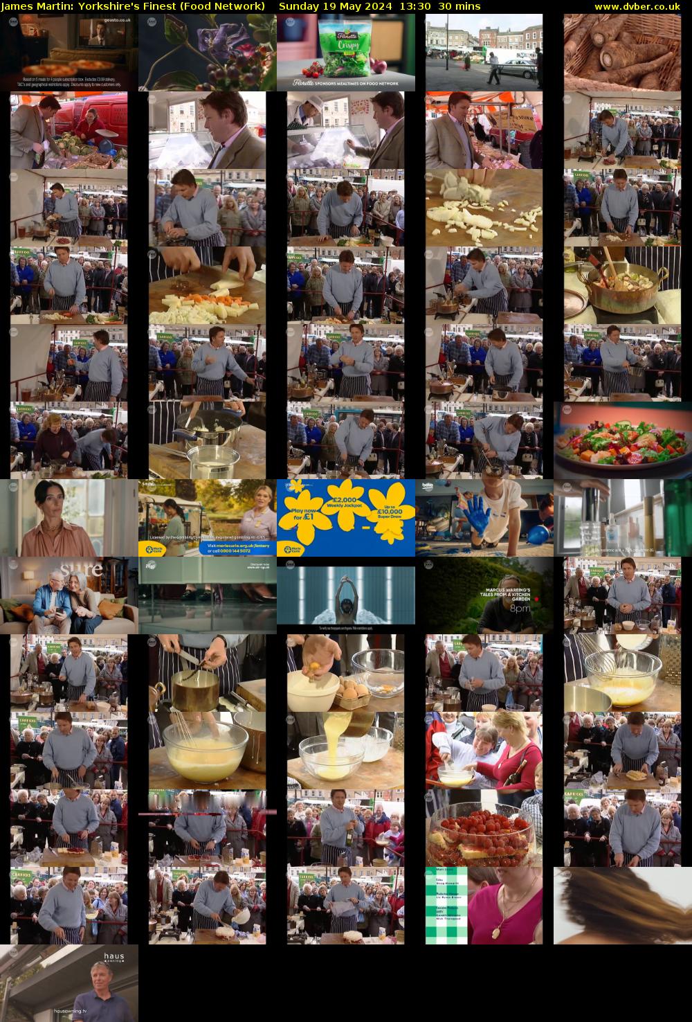 James Martin: Yorkshire's Finest (Food Network) Sunday 19 May 2024 13:30 - 14:00