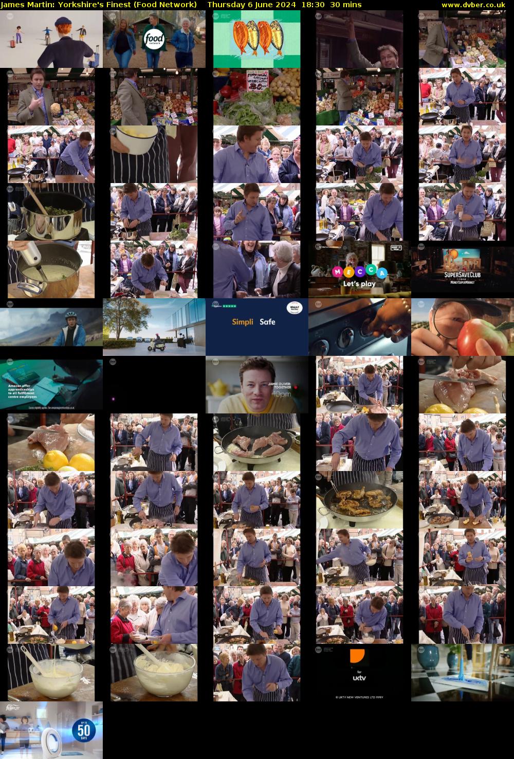 James Martin: Yorkshire's Finest (Food Network) Thursday 6 June 2024 18:30 - 19:00