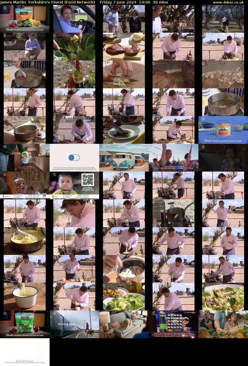 James Martin: Yorkshire's Finest (Food Network) Friday 7 June 2024 14:00 - 14:30